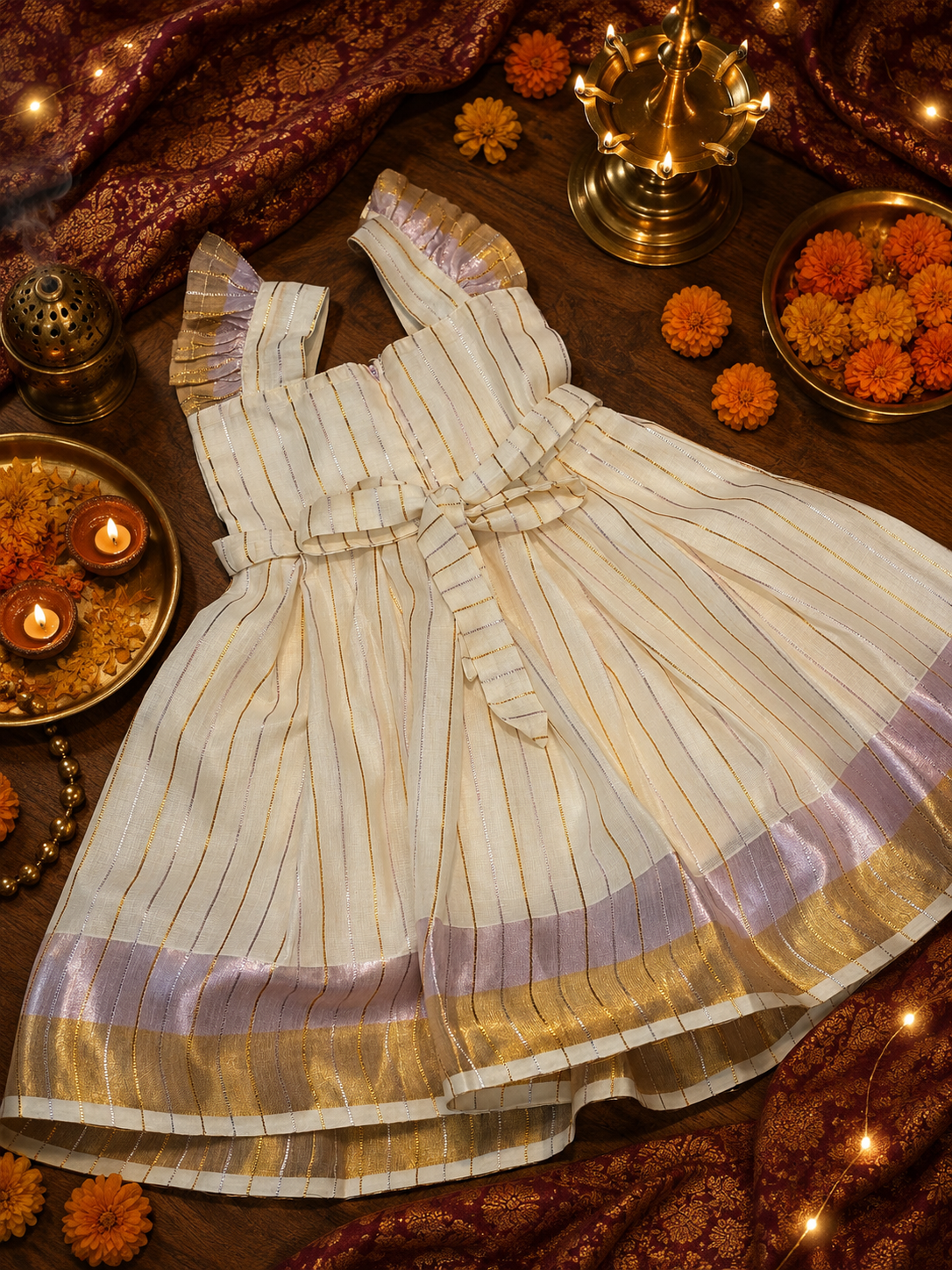 Onam special traditional frock