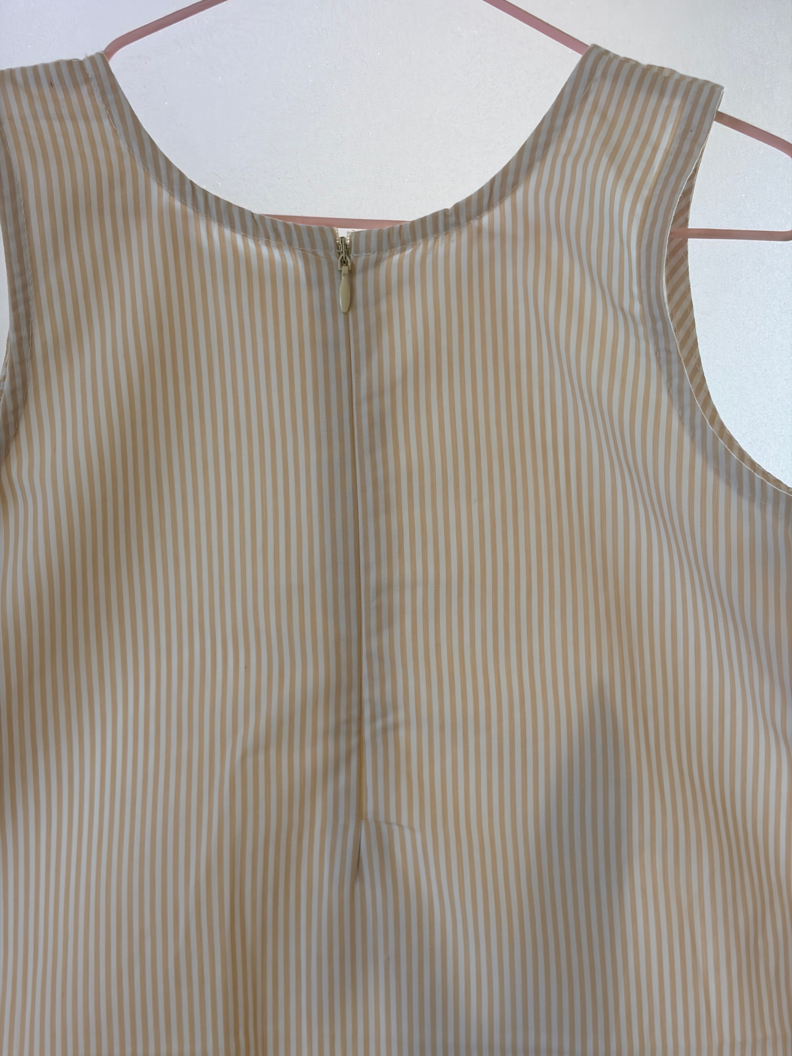 Little Bunny A-line yellow stripe frock for kids