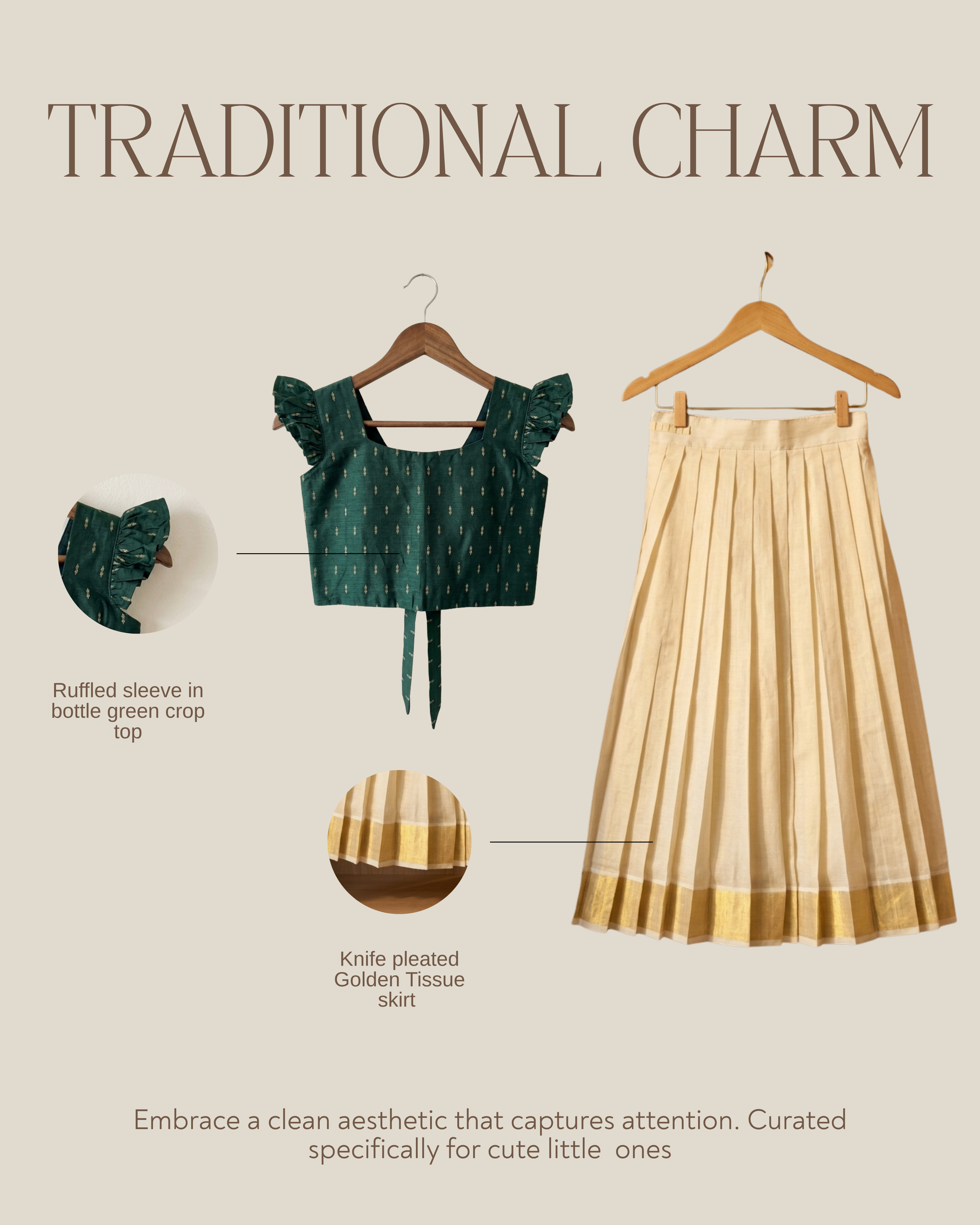 Kerala traditional Pattupavada -  kids wear