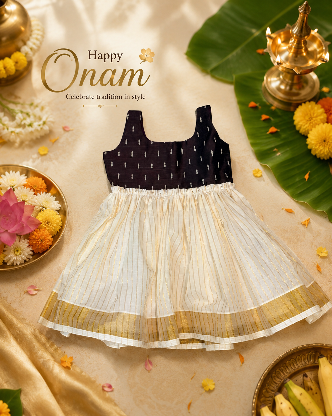 Rich Gathered Traditional Frock