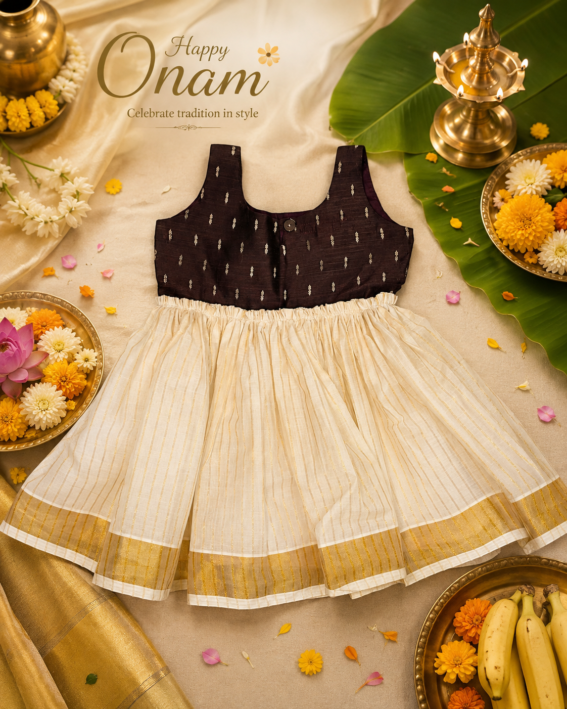 Rich Gathered Traditional Frock
