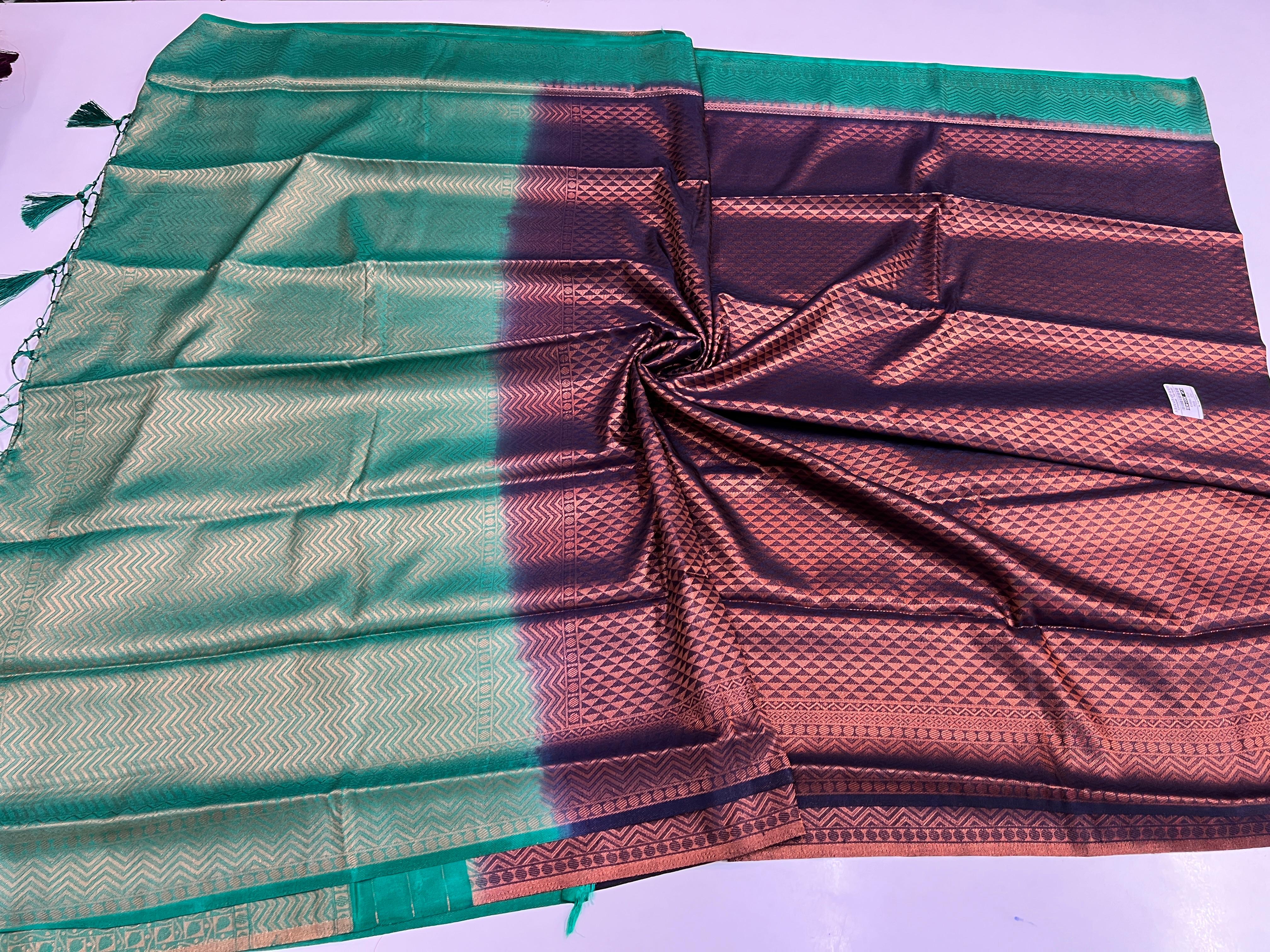 Soft Silk Kubera saree with Blouse Premium Quality 6.25mtr