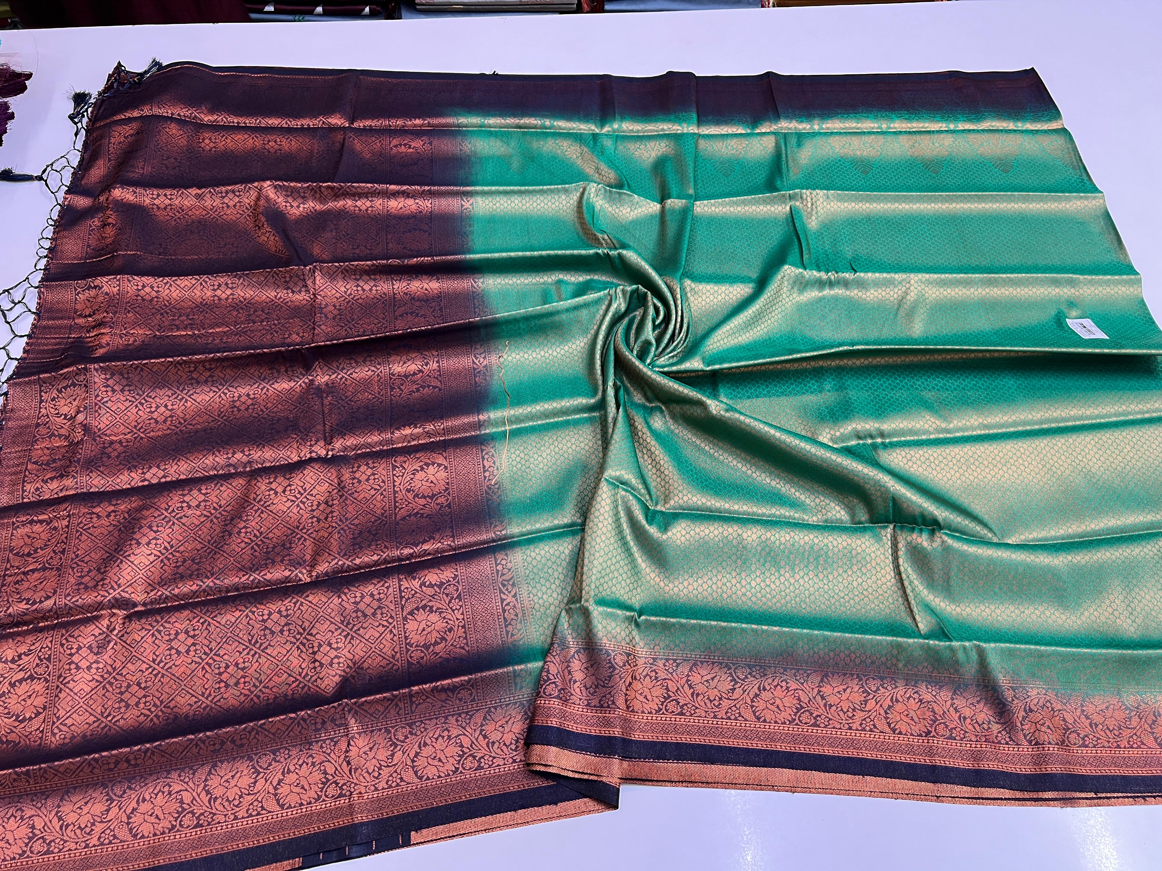 Soft Silk Kubera saree with Blouse Premium Quality 6.25mtr