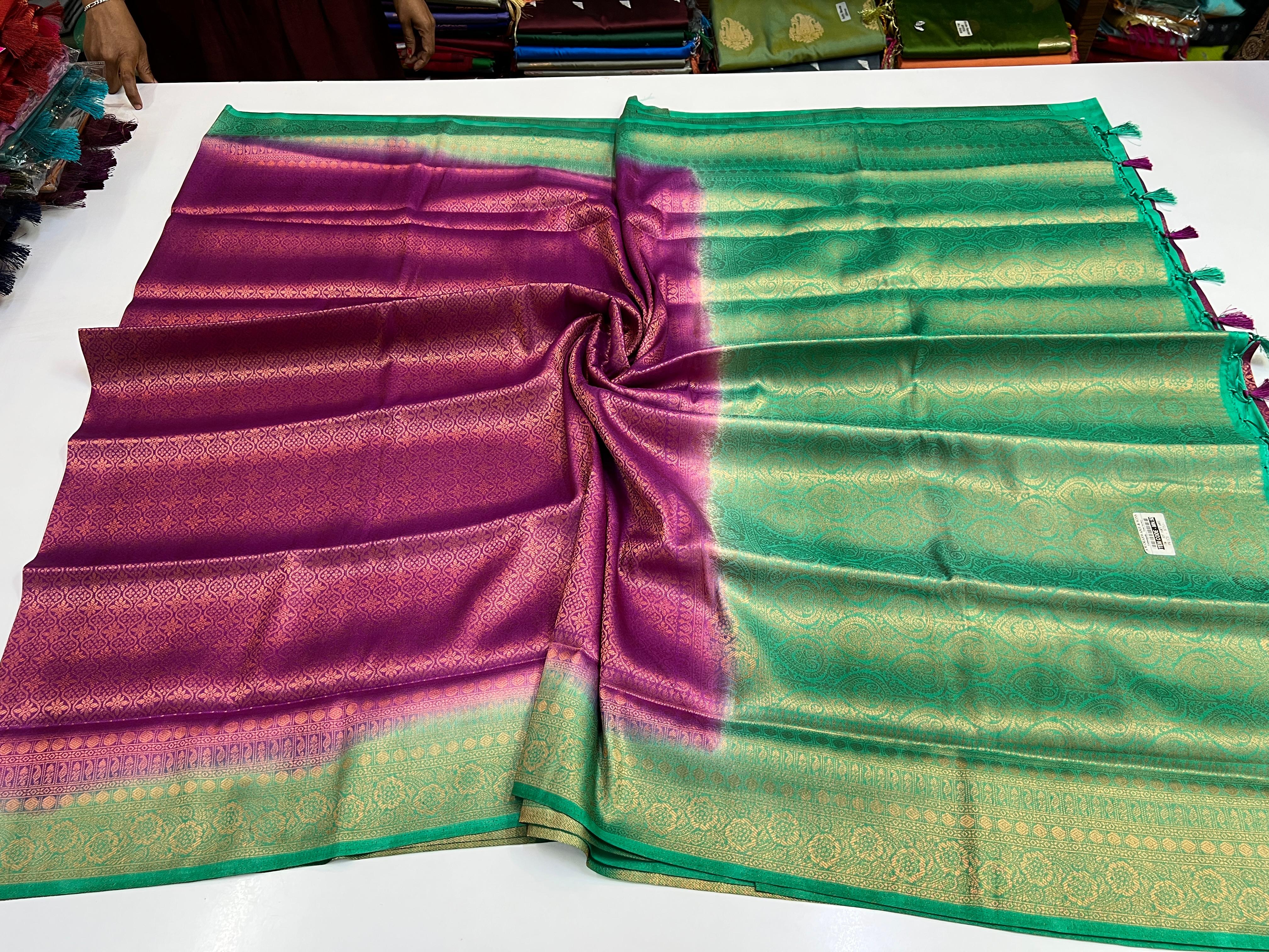 Soft Silk Kubera saree with Blouse Premium Quality 6.25mtr