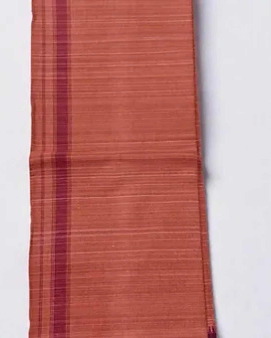 Kerala Cotton Kavi Mundu 2 meter Pure cotton