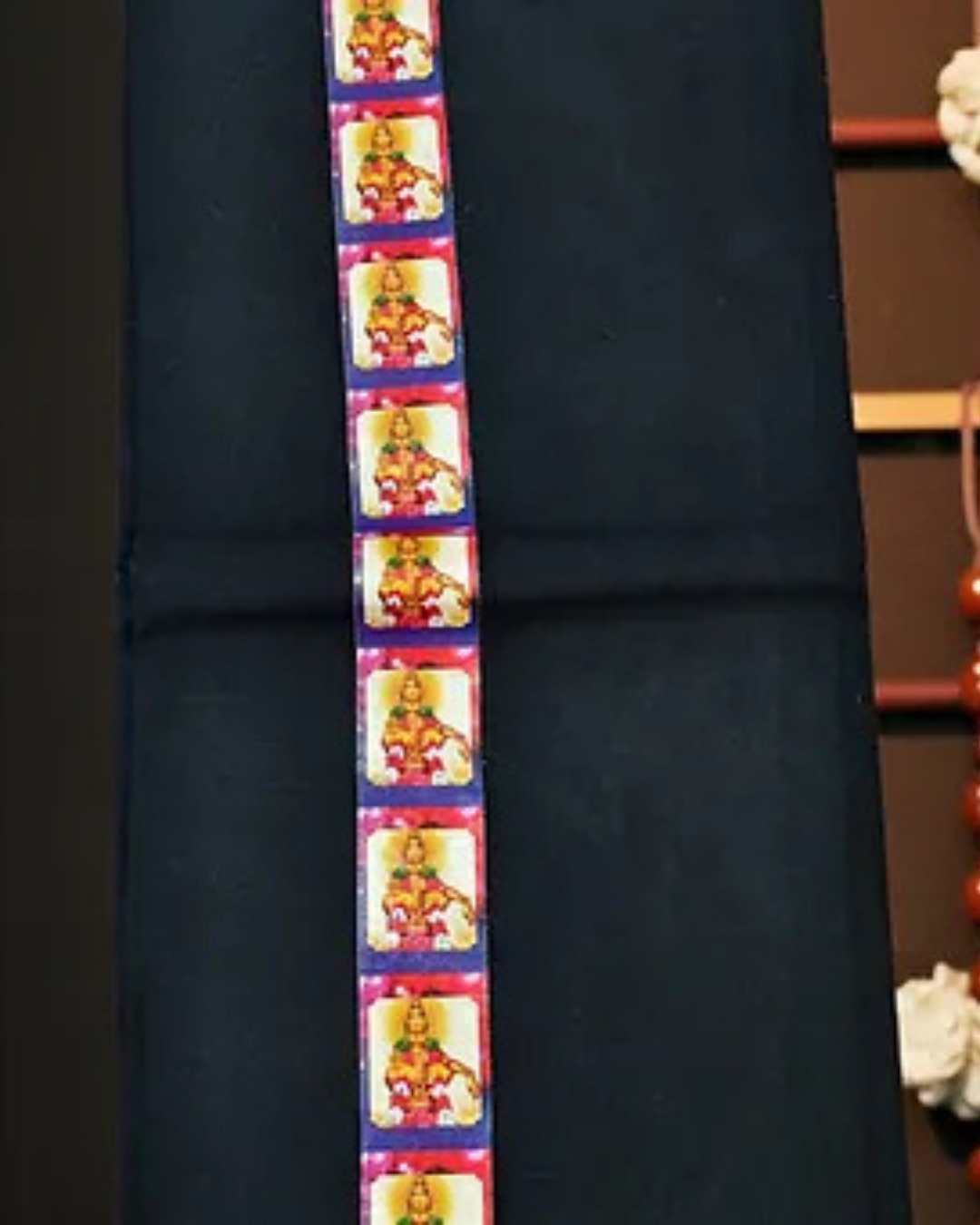 Sabarimala Black Mundu with Swamy Ayappa print 2 meter dhoti