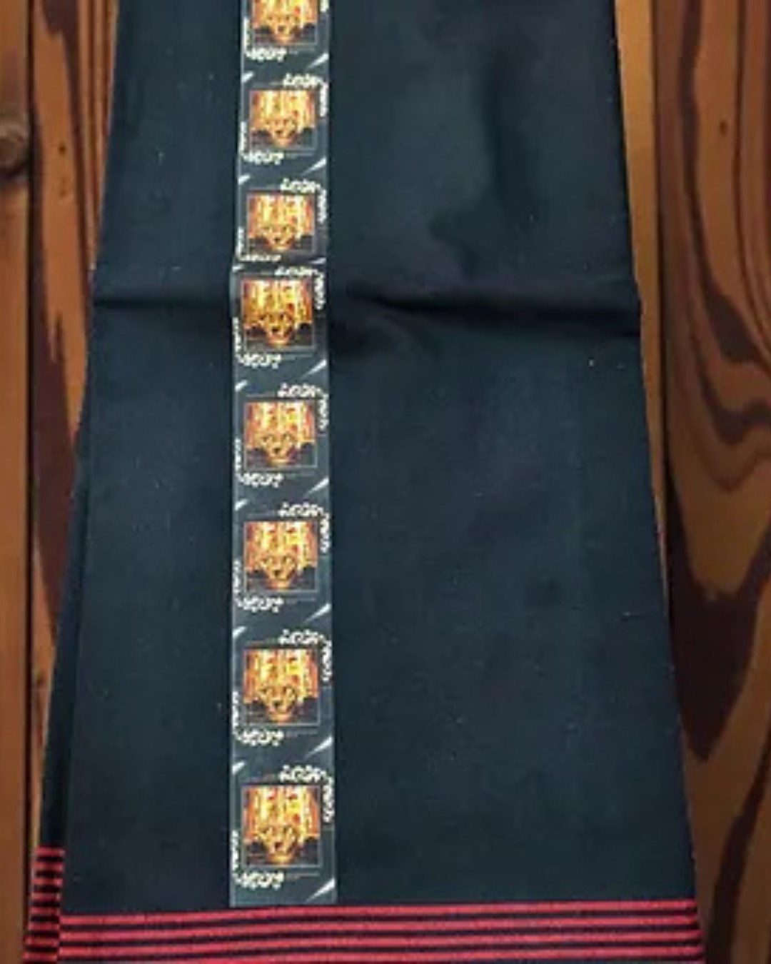 Sabarimala Black Mundu with Swamy Ayappa print 2 meter dhoti