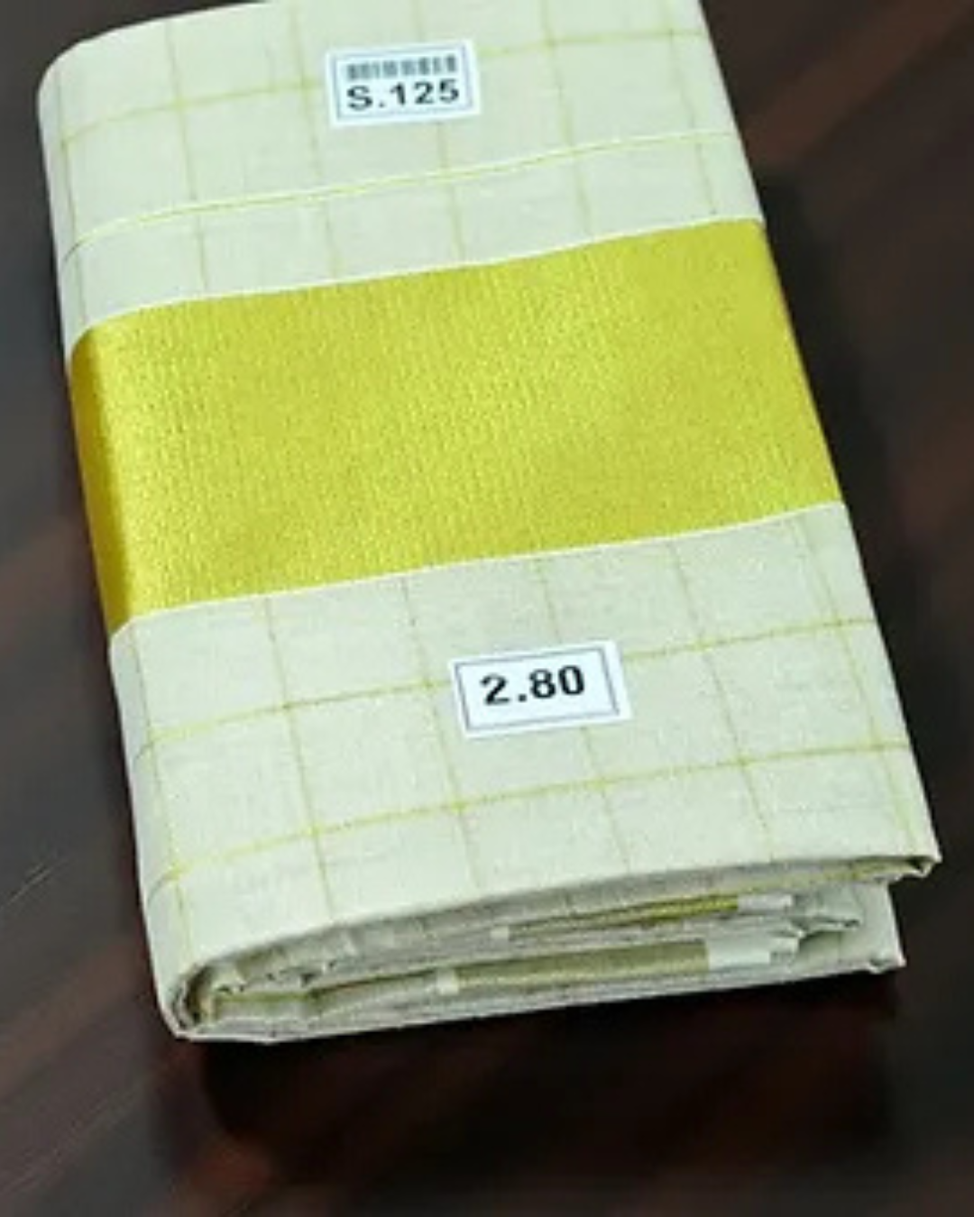 Kuthampully Check Tissue Set Mundu 2.80 meter extra length