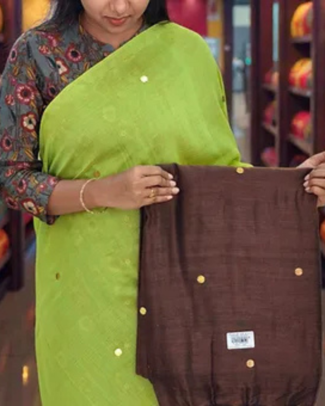Mul Mul Saree With Running Sequence Work