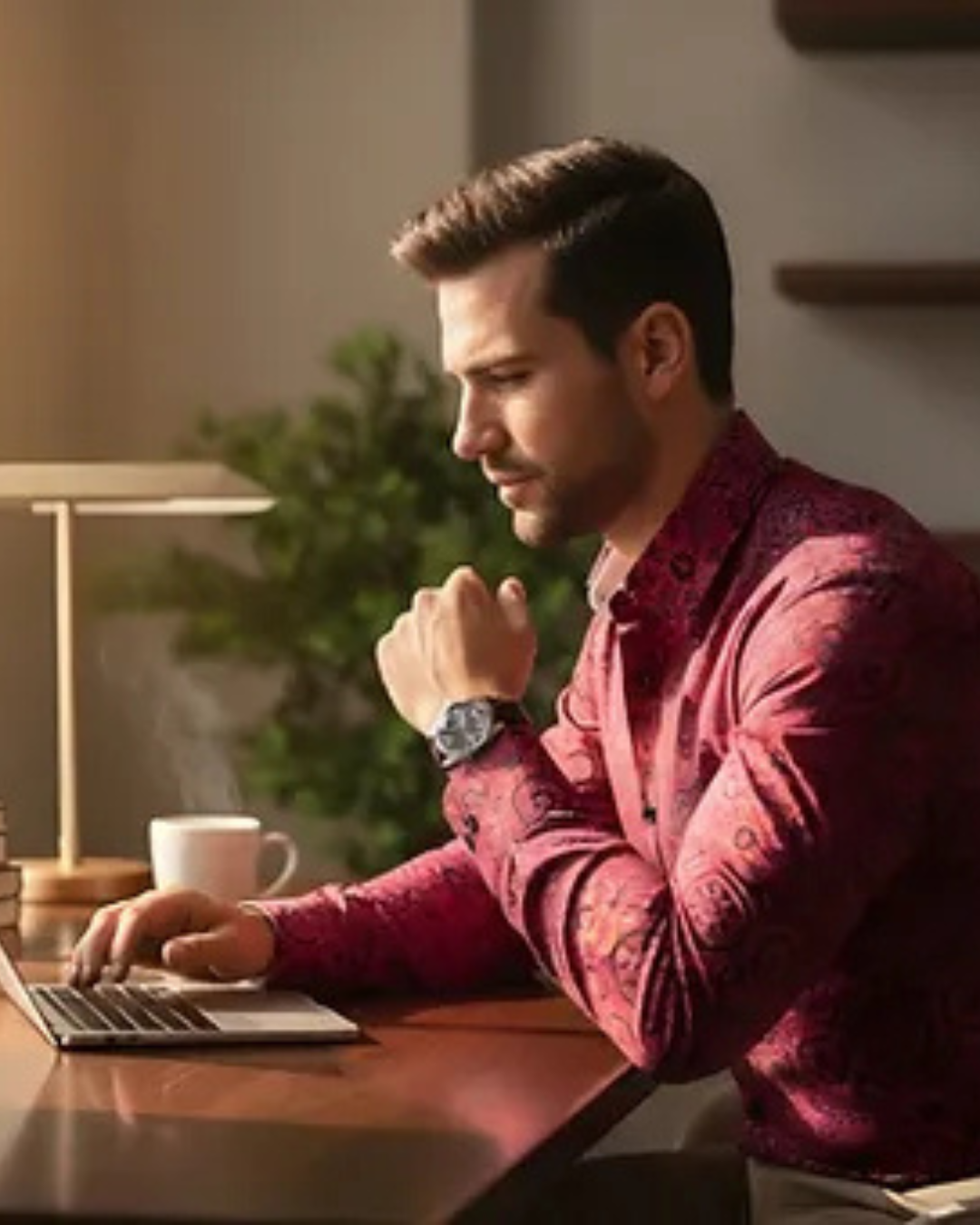 Men's Ajrakh Shirt and Dhoti Combo