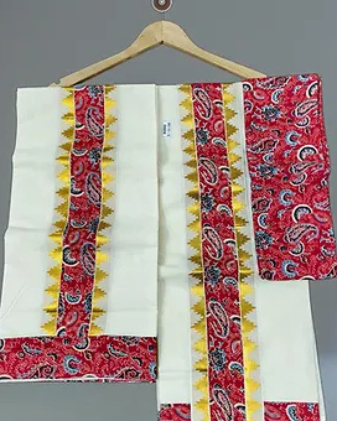 Ajrakh Set Mundu exclusive pattern 2.80 mtr extra length with blouse