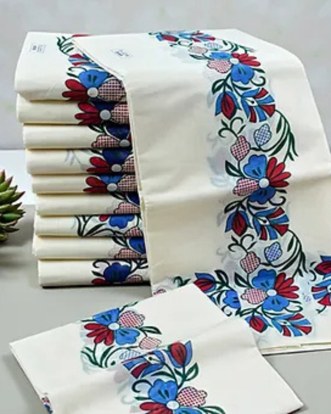 Kerala Set Mundu Multi color flower set Mundu