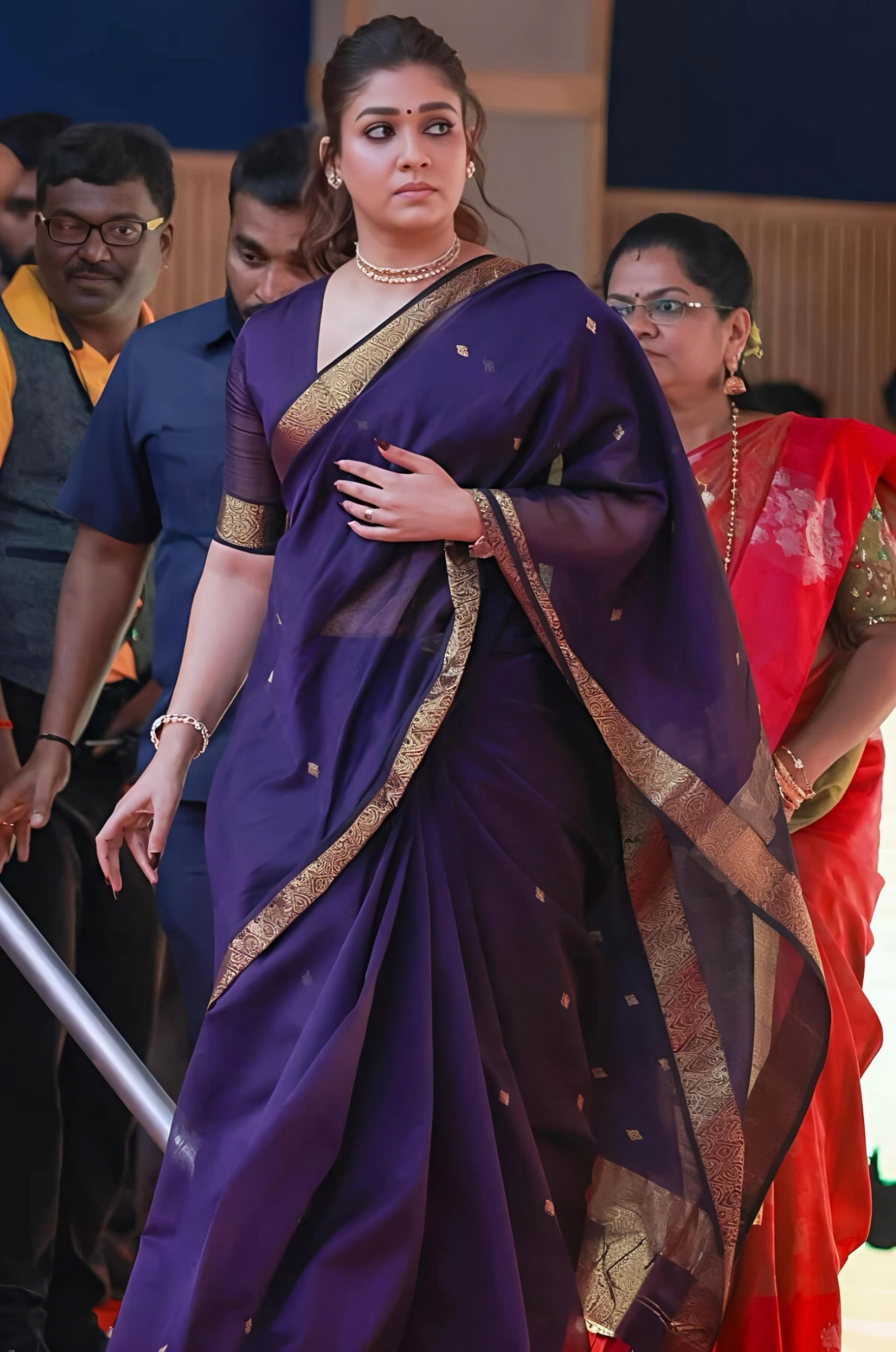Nayanthara Inspired Saree Trending Celebrity saree with blouse