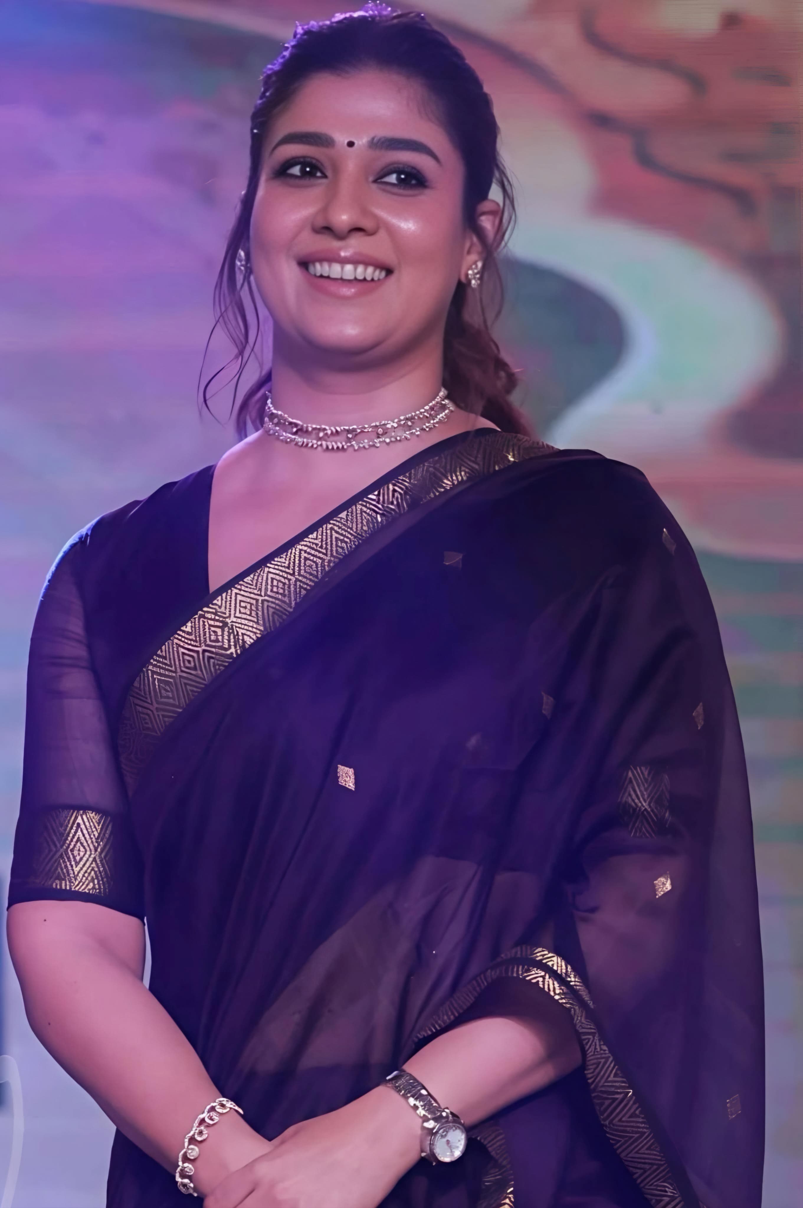Nayanthara Inspired Saree Trending Celebrity saree with blouse