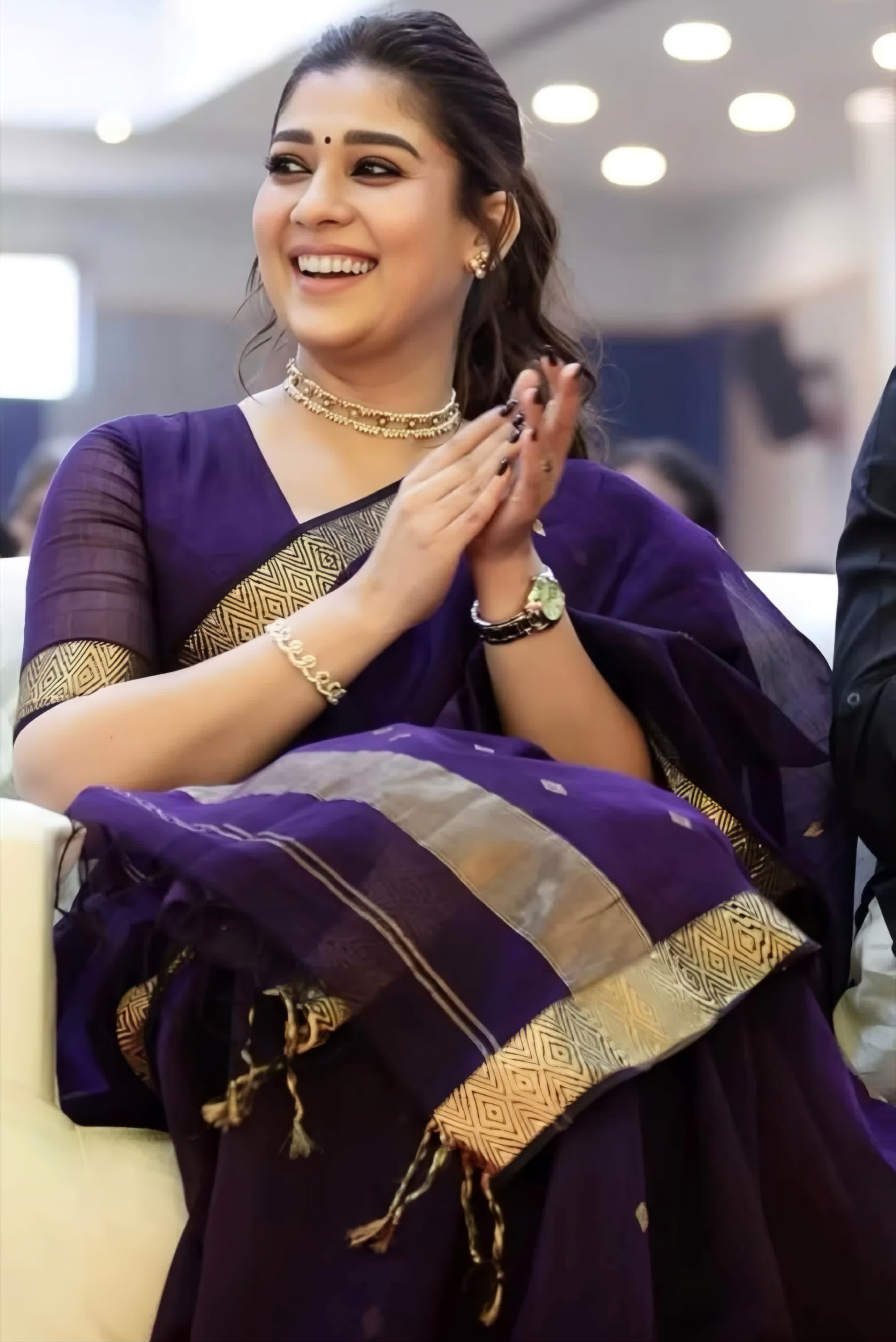 Nayanthara Inspired Saree Trending Celebrity saree with blouse