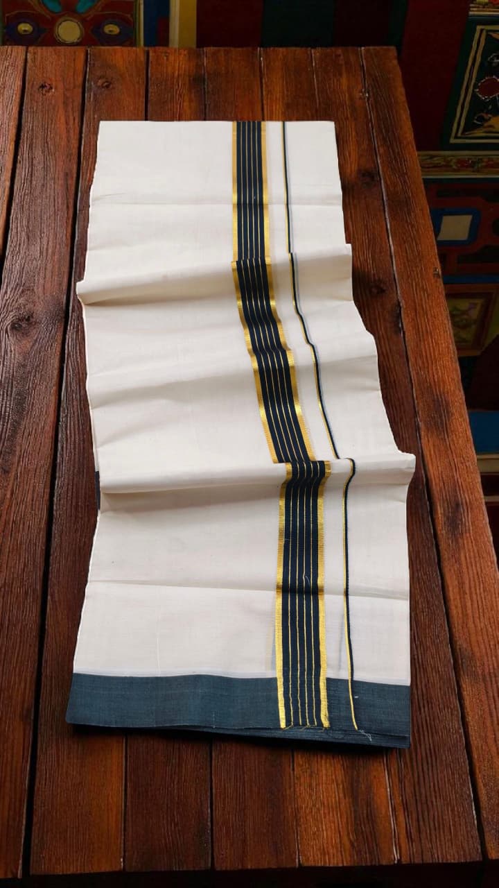 100*100 Pure Cotton Dothi Original Kuthampully _ Double Dothi