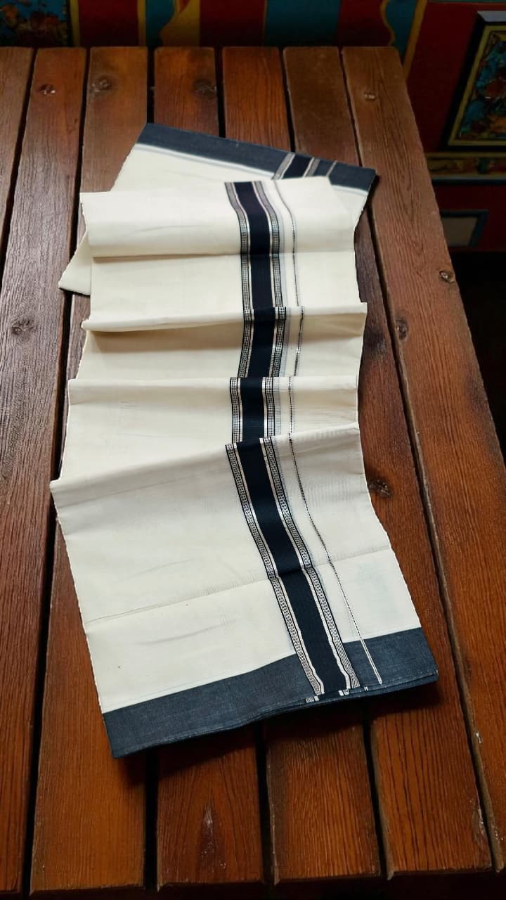 100*100 Pure Cotton Dothi Original Kuthampully _ Double Dothi