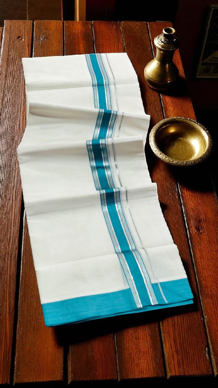 100*100 Pure Cotton Dothi Original Kuthampully _ Double Dothi