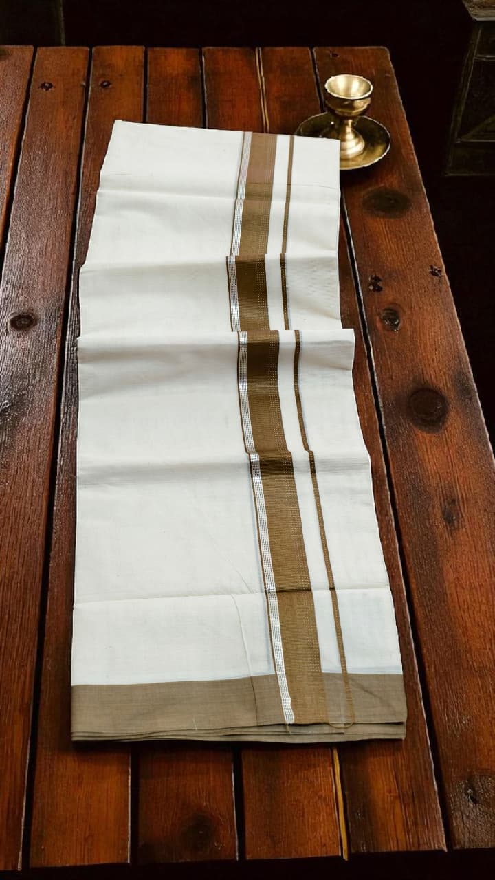 100*100 Pure Cotton Dothi Original Kuthampully _ Double Dothi