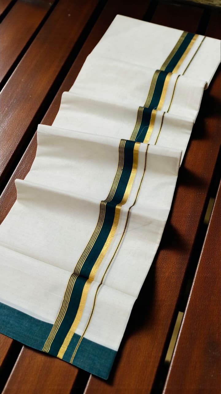 100*100 Pure Cotton Dothi Original Kuthampully _ Double Dothi