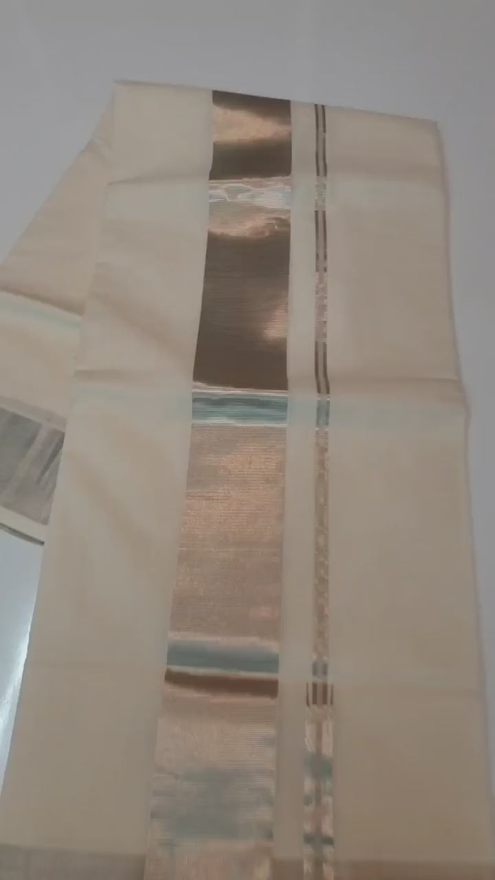 KUTHAMPULLY HANDLOOM COTTON SAREE WITH BLOUSE