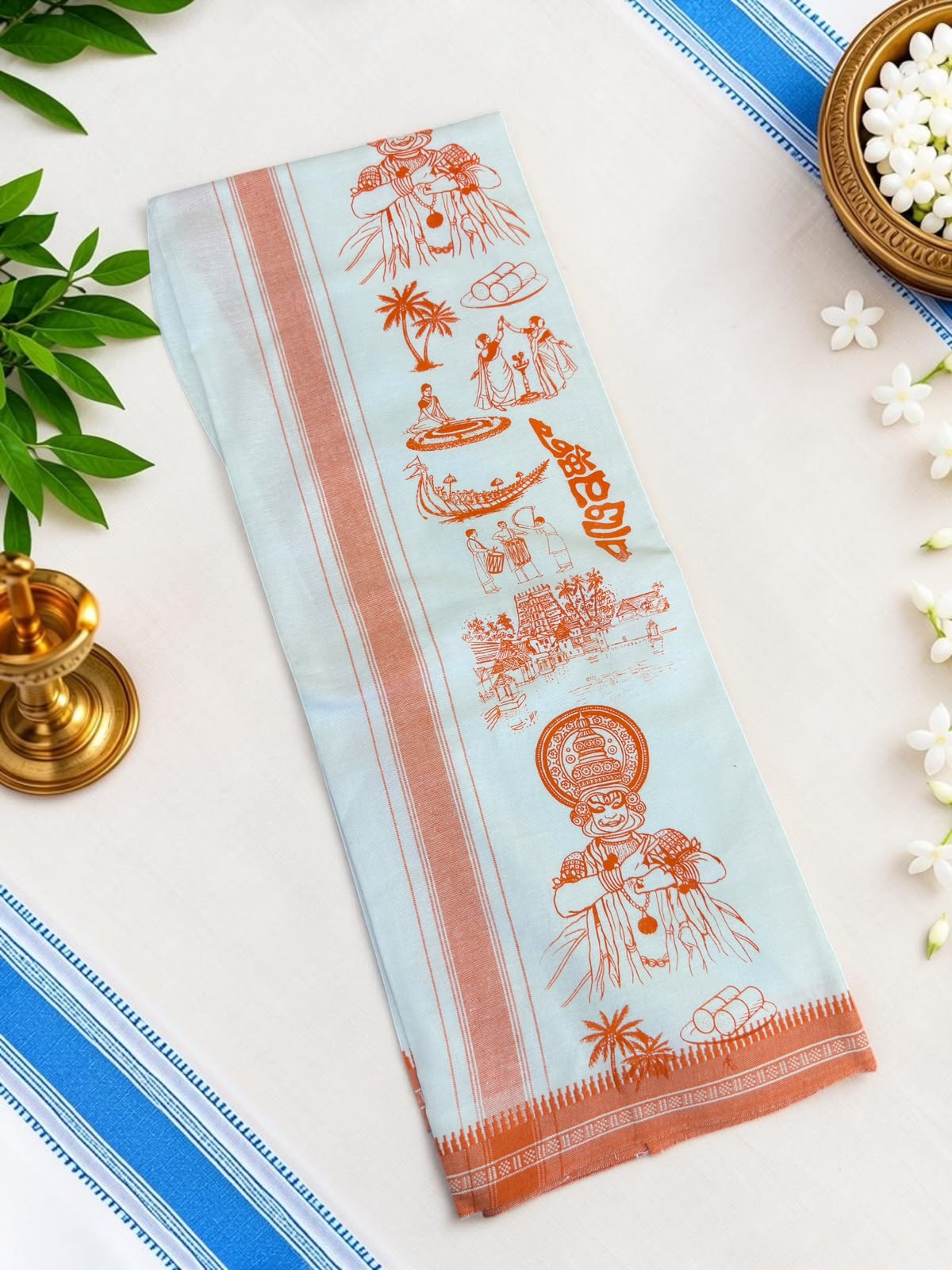 Kerala single designed dhoti  2 meter