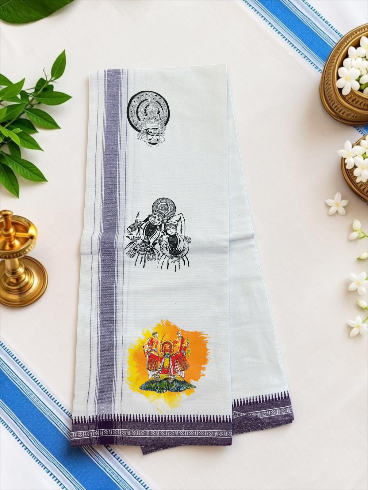 Kerala single designed dhoti  2 meter