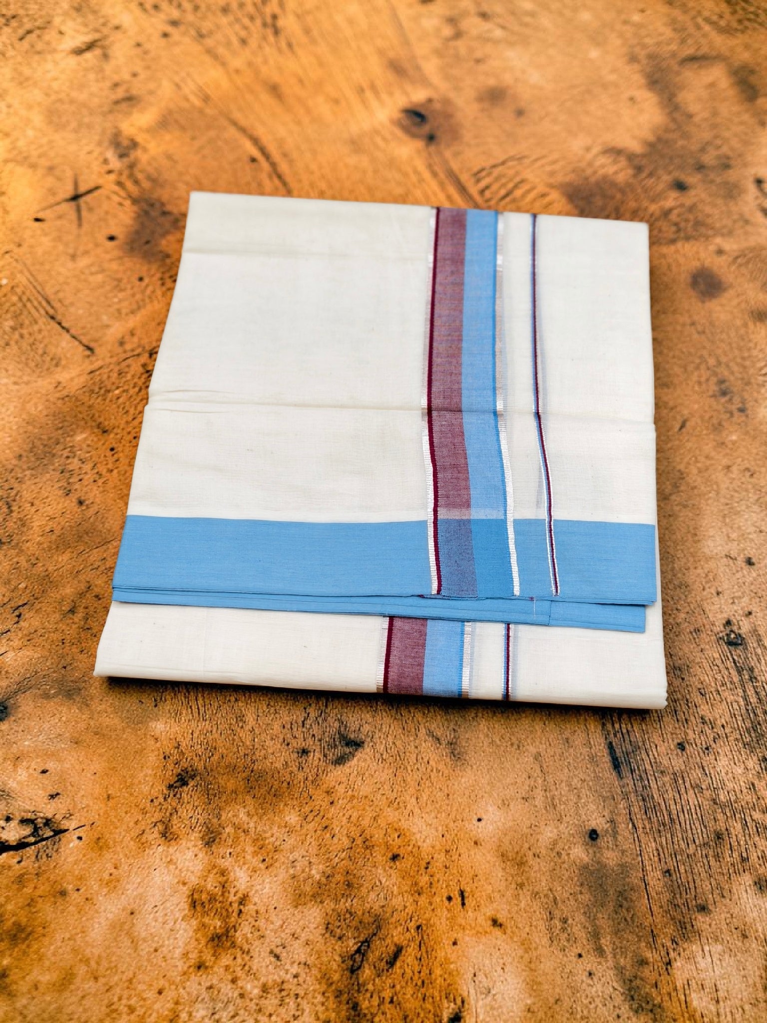 Pure cotton 100/100 Kuthampully Dhoti 4 meter