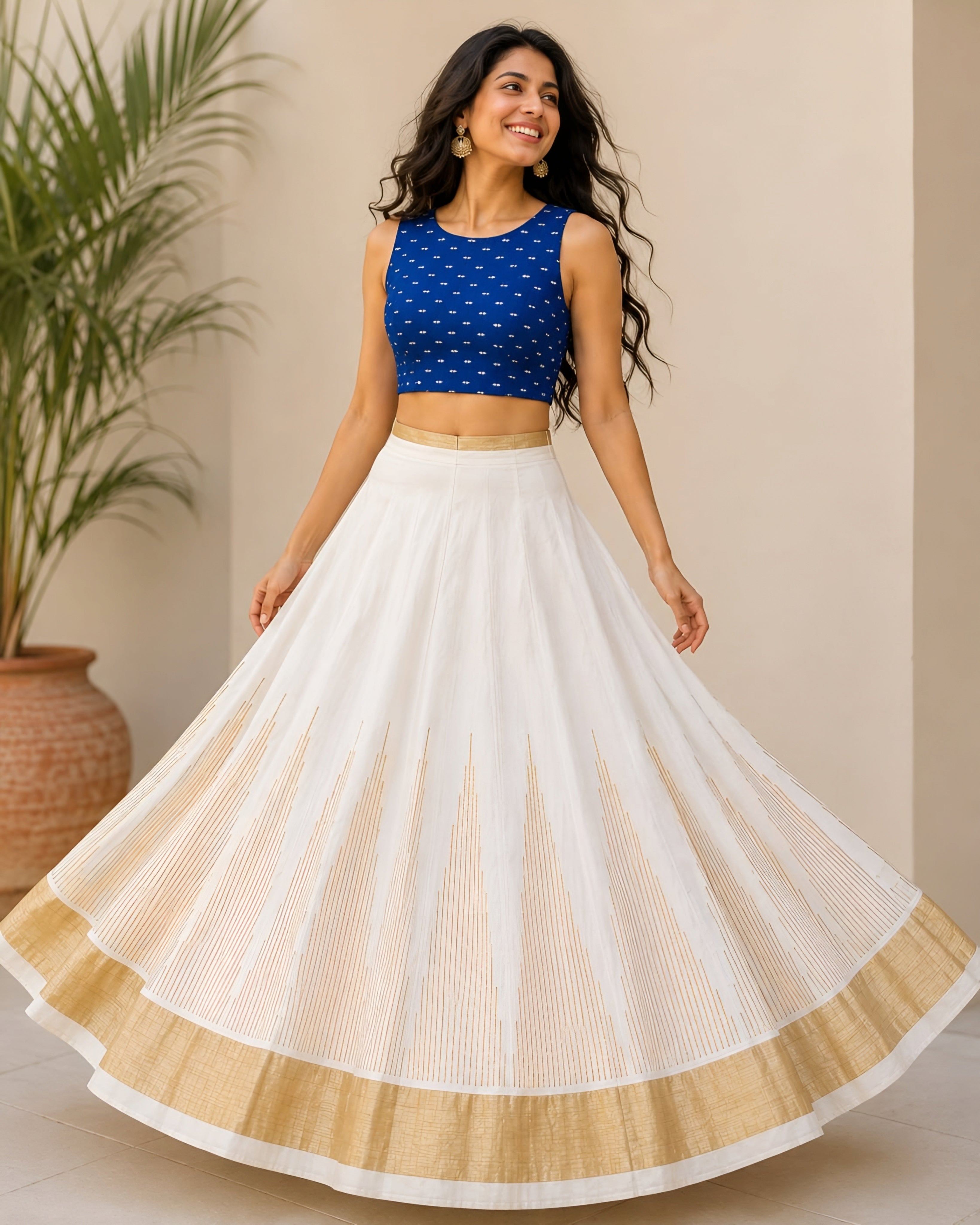 Kerala traditional Ready Made Skirt and blouse