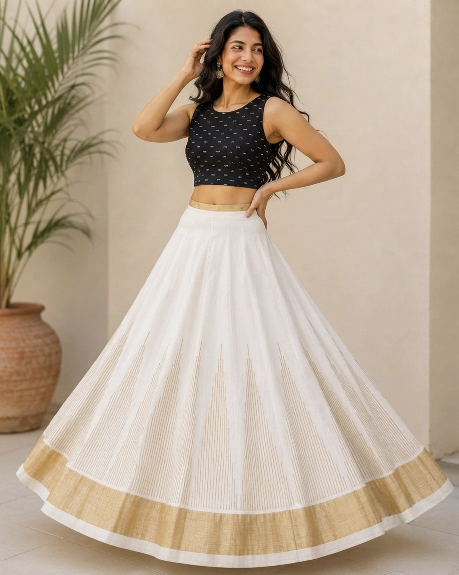 Kerala traditional Ready Made Skirt and blouse