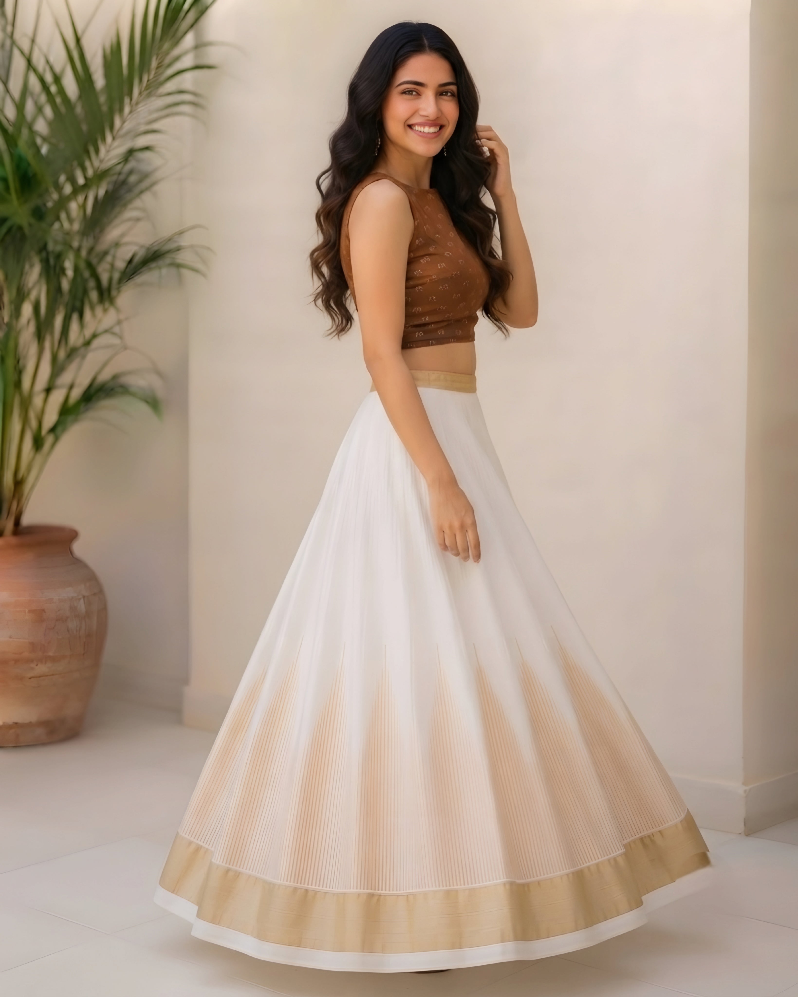 Kerala traditional Ready Made Skirt and blouse