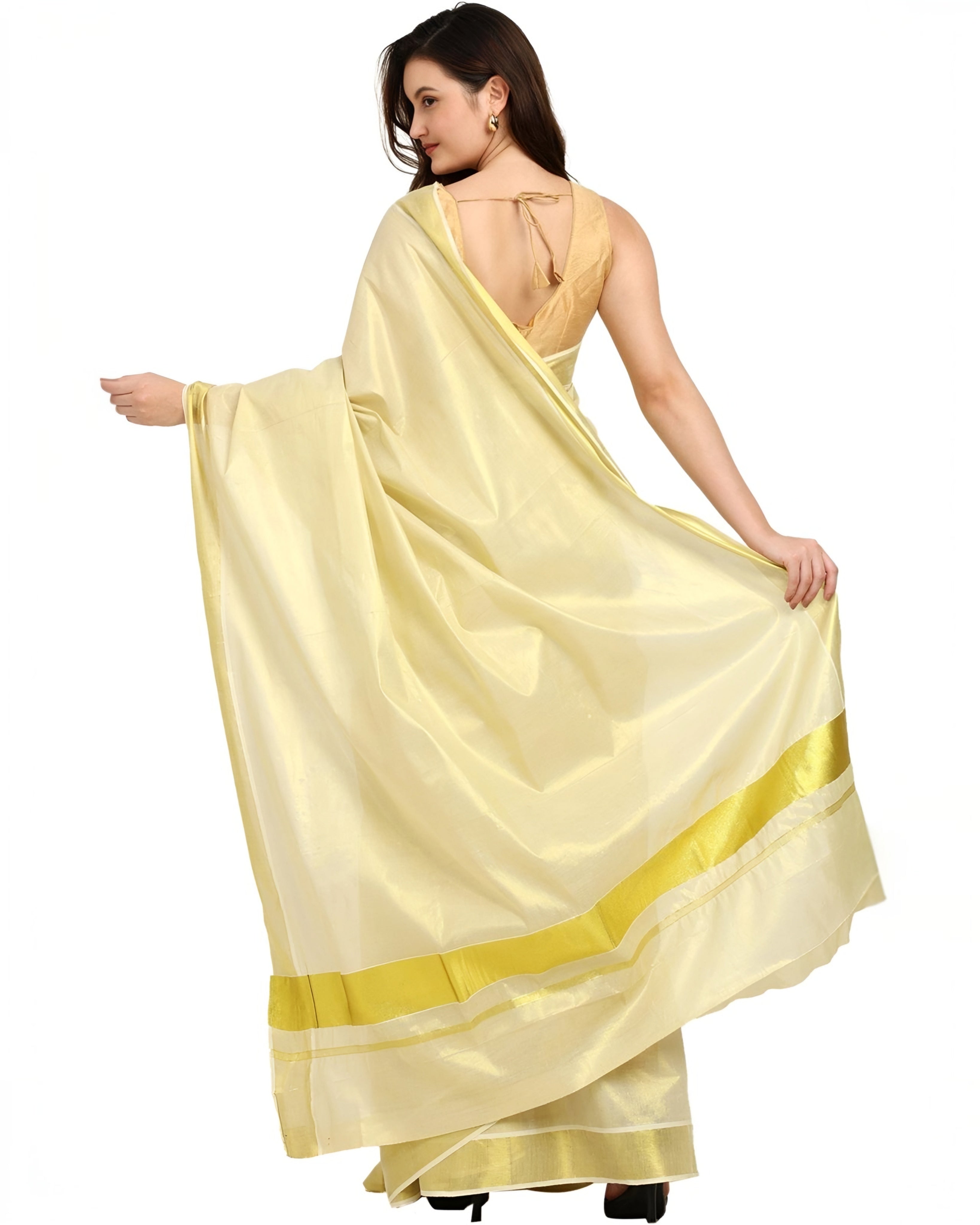 Kerala traditional Tissue saree with blouse
