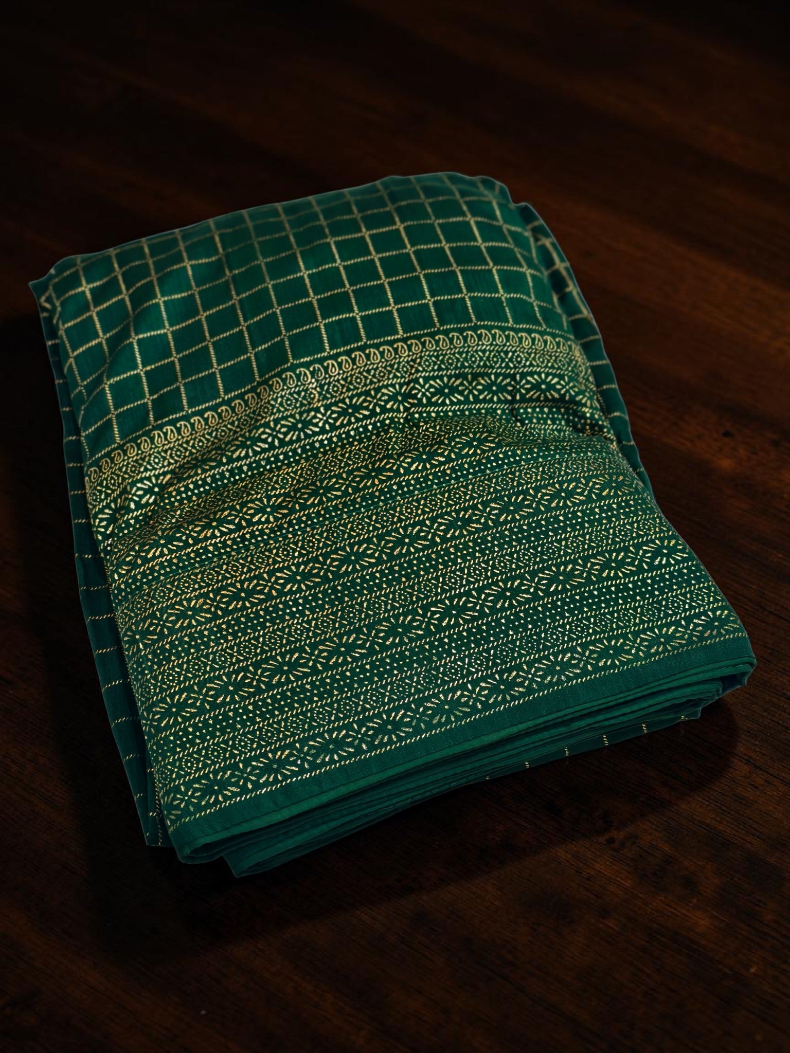 Check davani chettinadu style semi stitched with blouse and dupatta 3 psc