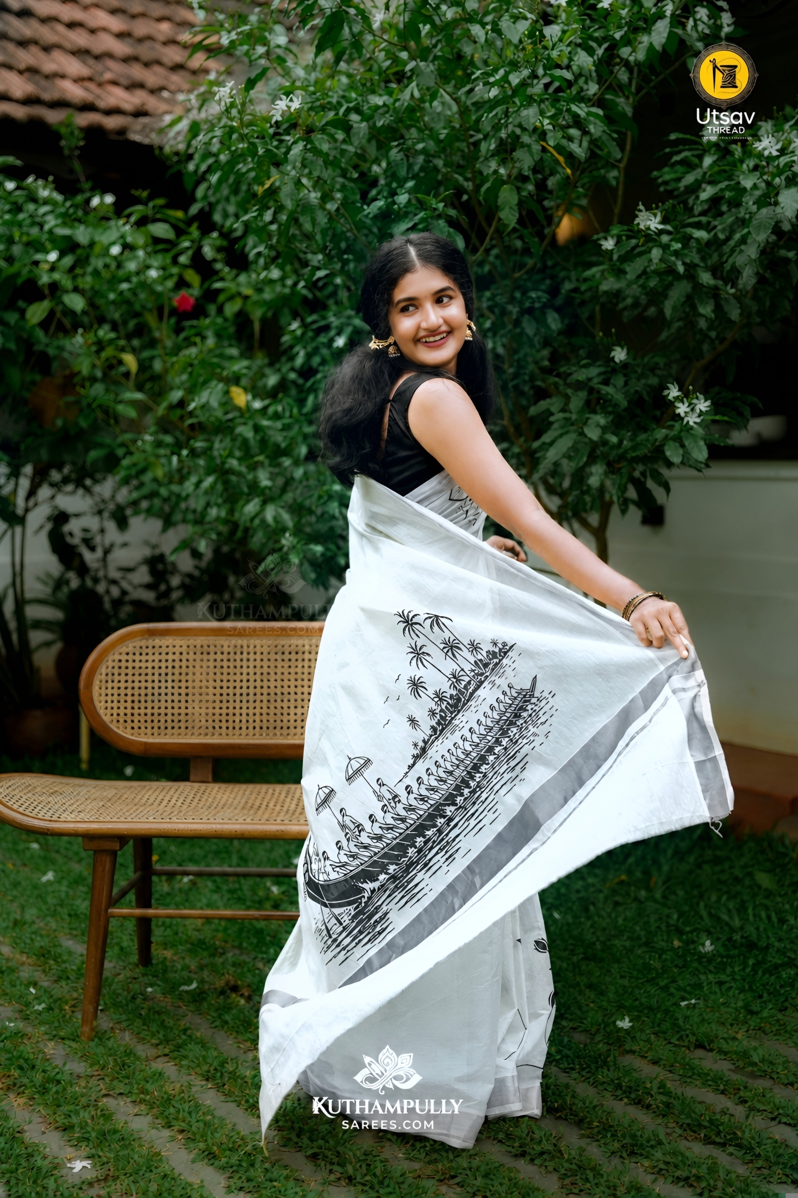 For Her , KODIPETTI Silver - Nostalgic Hamper Box For Women's Experience the Good Old Onam days