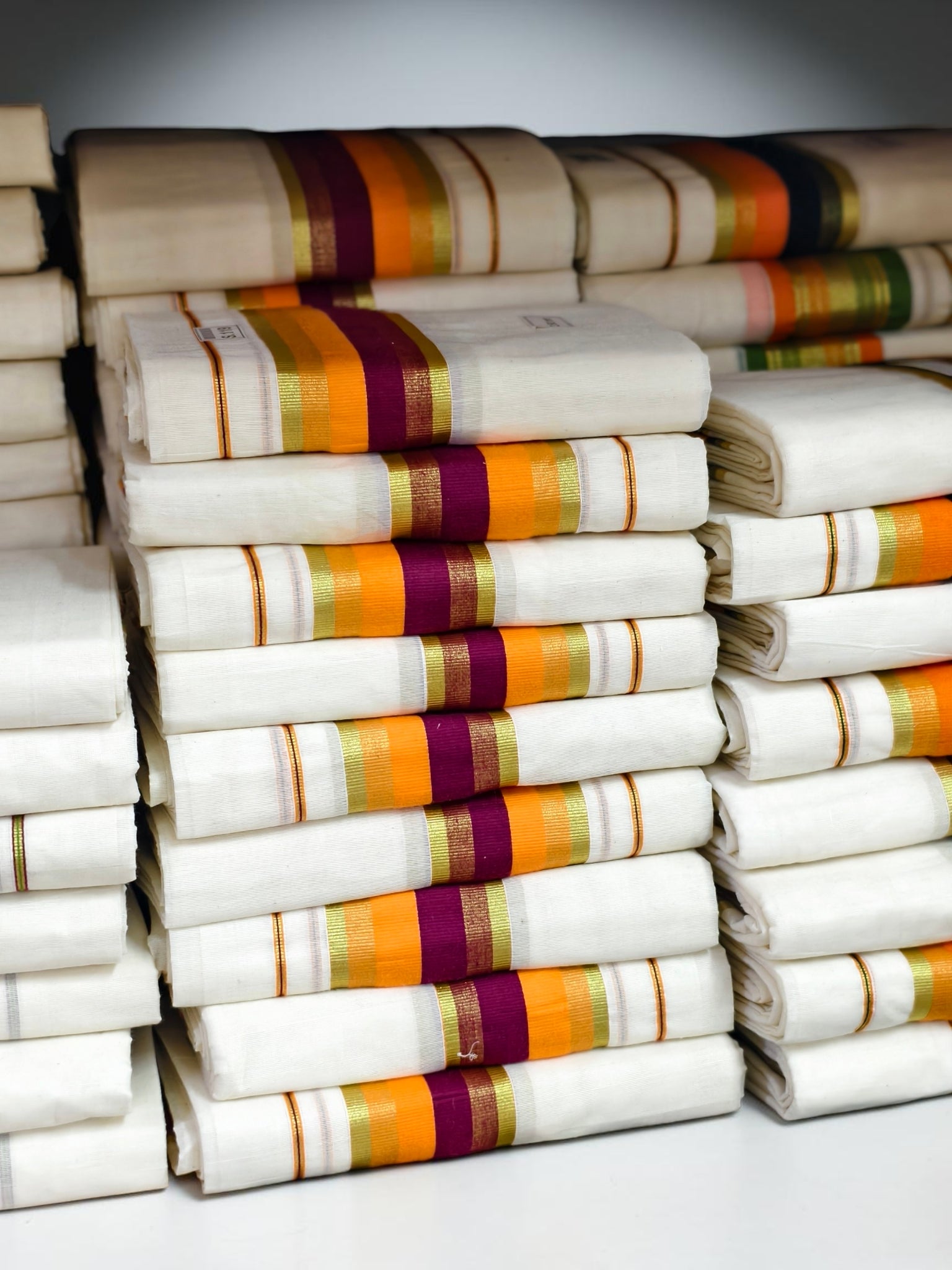 Kuthampully pure cotton set mundu with extra length _ kerala set mundu