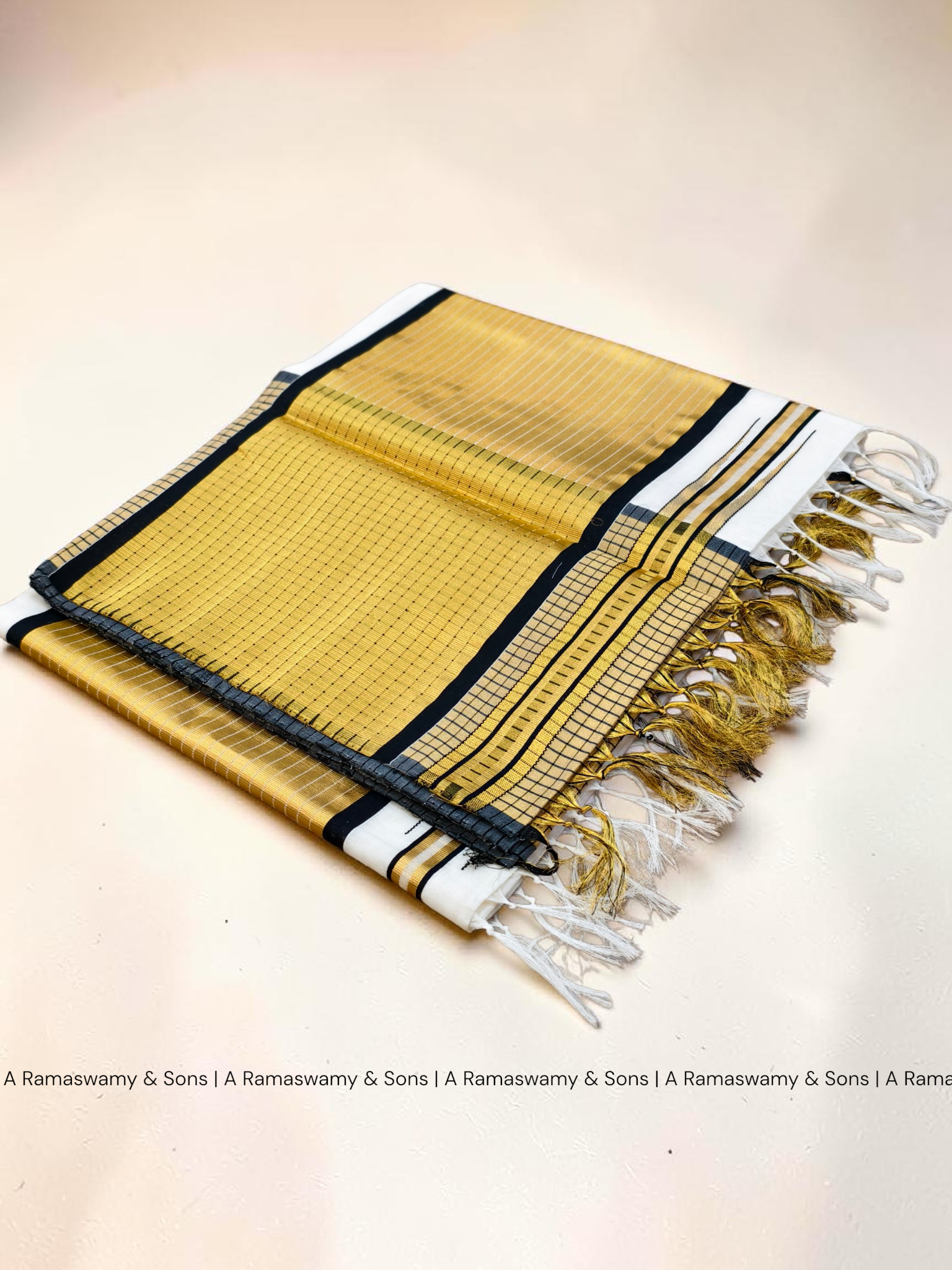Handloom Cotton Saree 6 inch border with blouse / Handloom