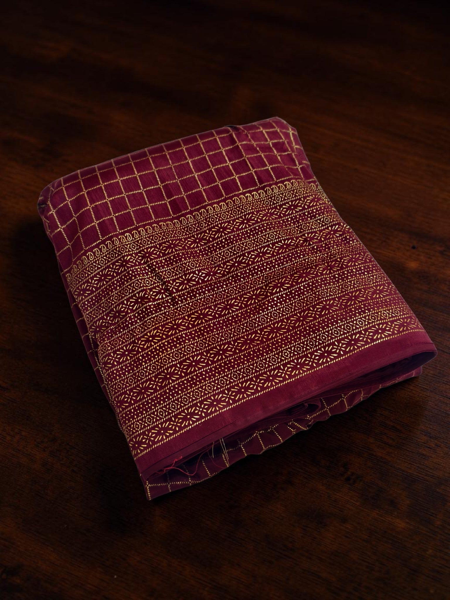 Check davani chettinadu style semi stitched with blouse and dupatta 3 psc