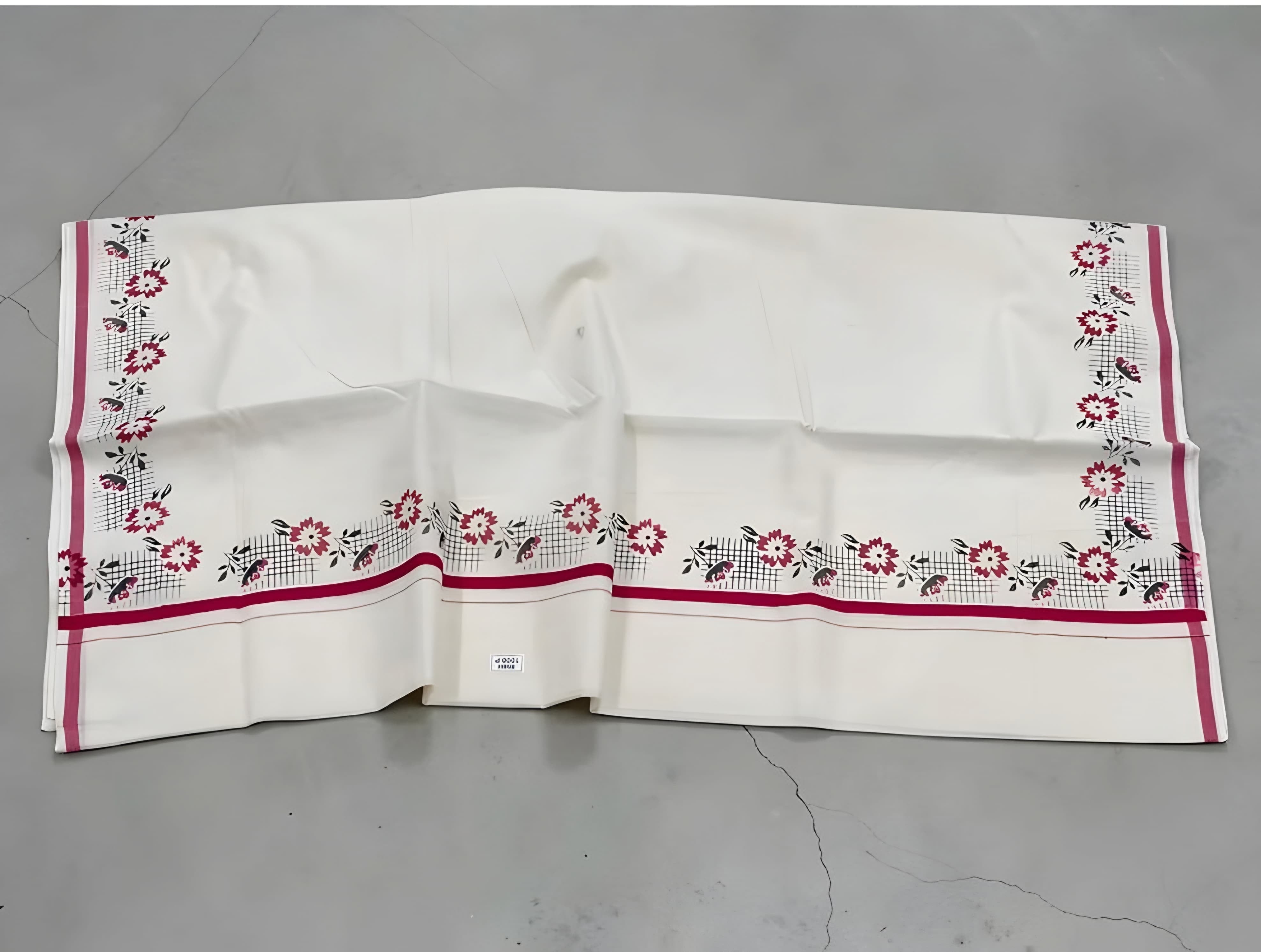 Puliyirakara set saree with color full trending printing with blouse _6.25 meter