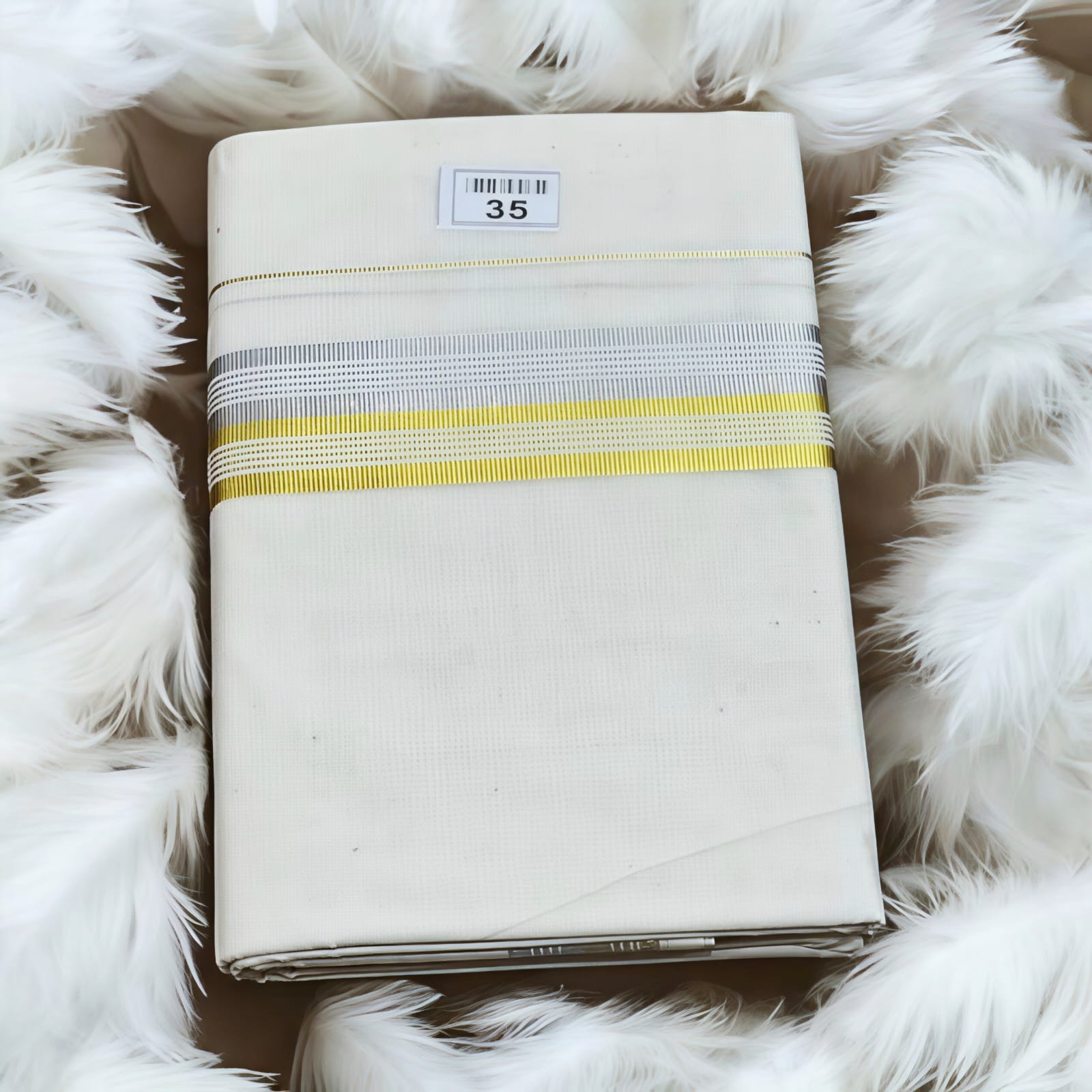 Pure Cotton Dhoti Fancy border