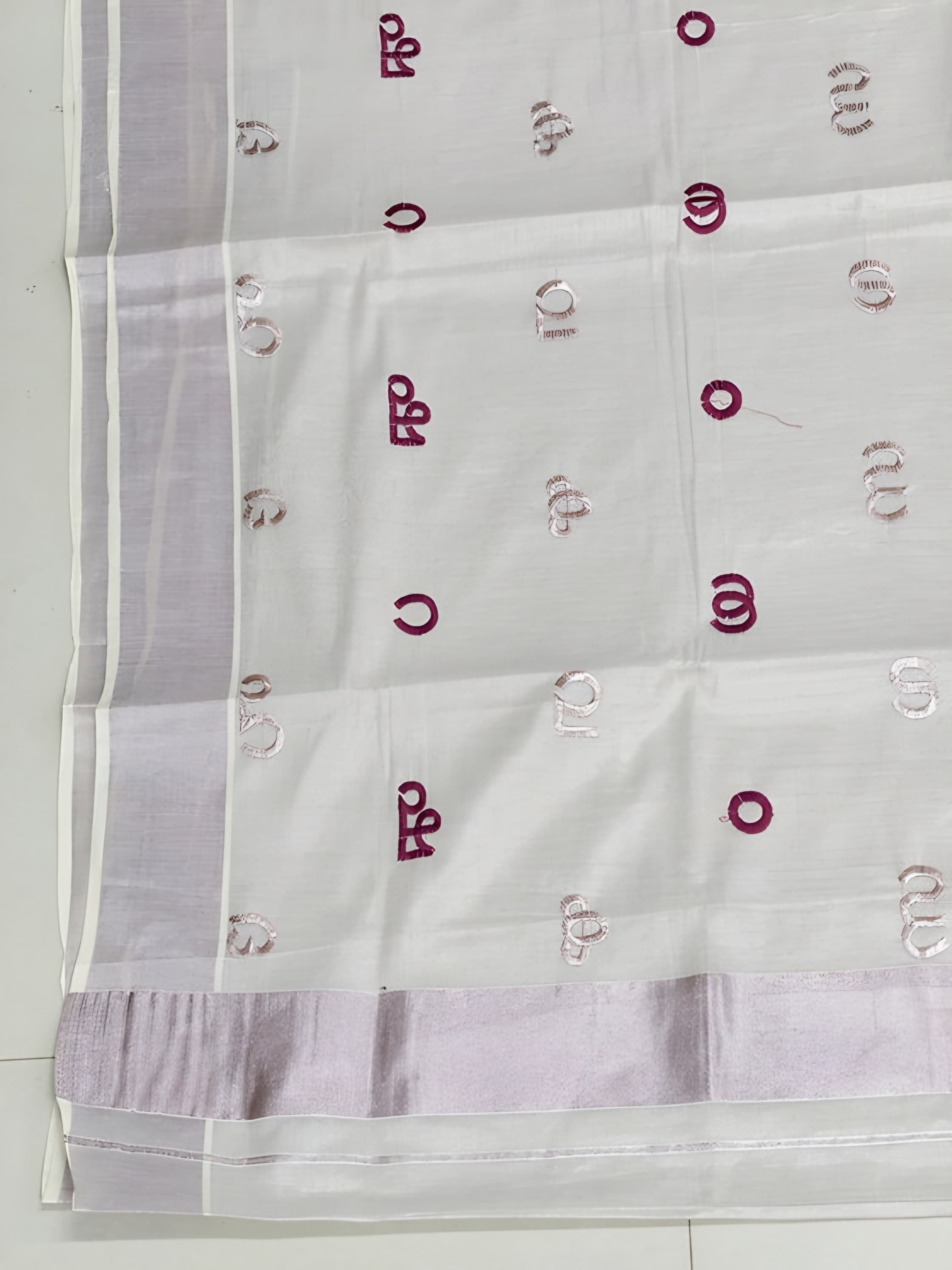 Tissue Aksharamala Set sarees trending letter deisgn saree with blouse