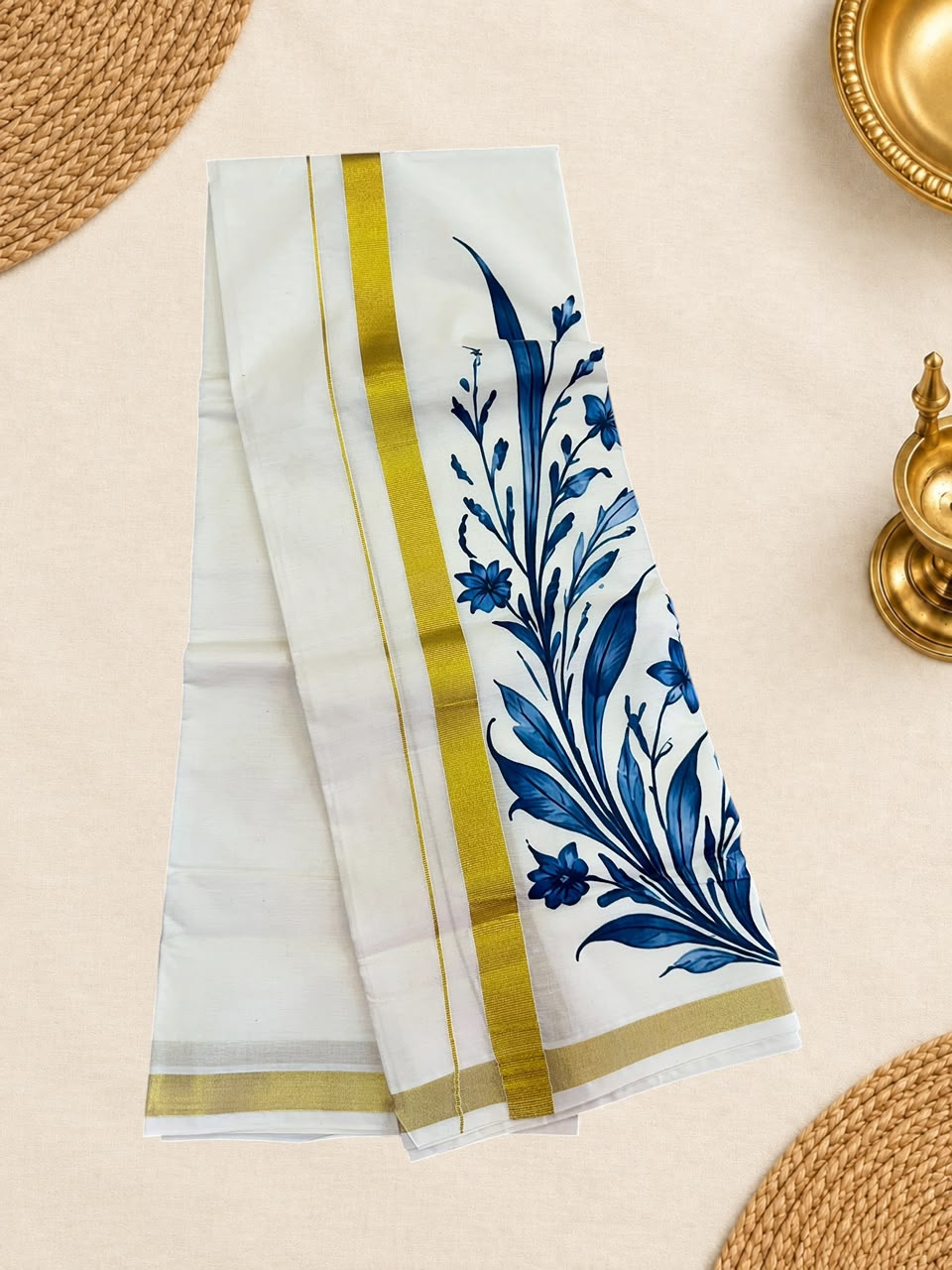 Trending Flower Mens dhoti 4 meter