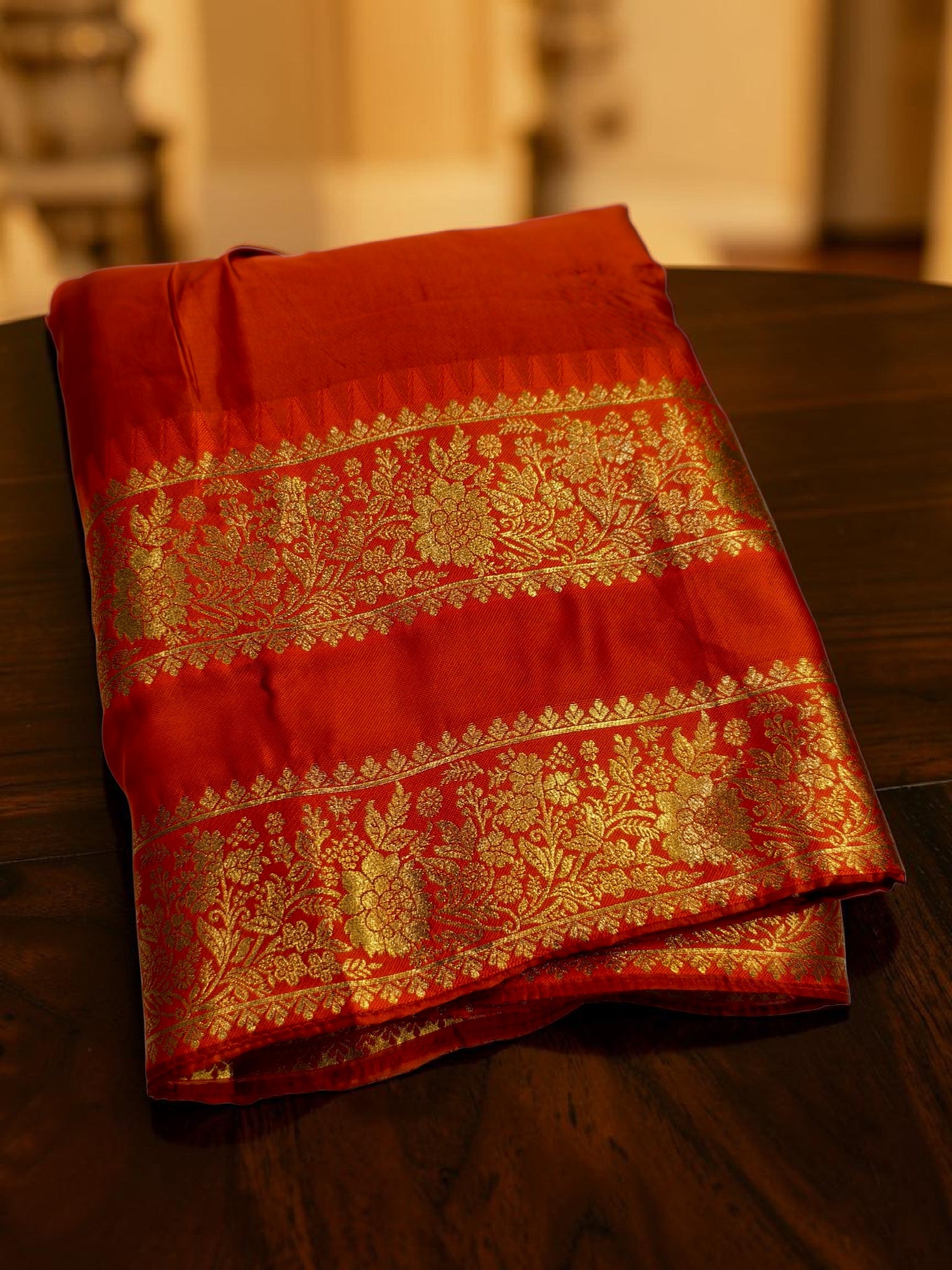 Kanchi cotton style  Davani with rettapeta border with blouse 3 psc set