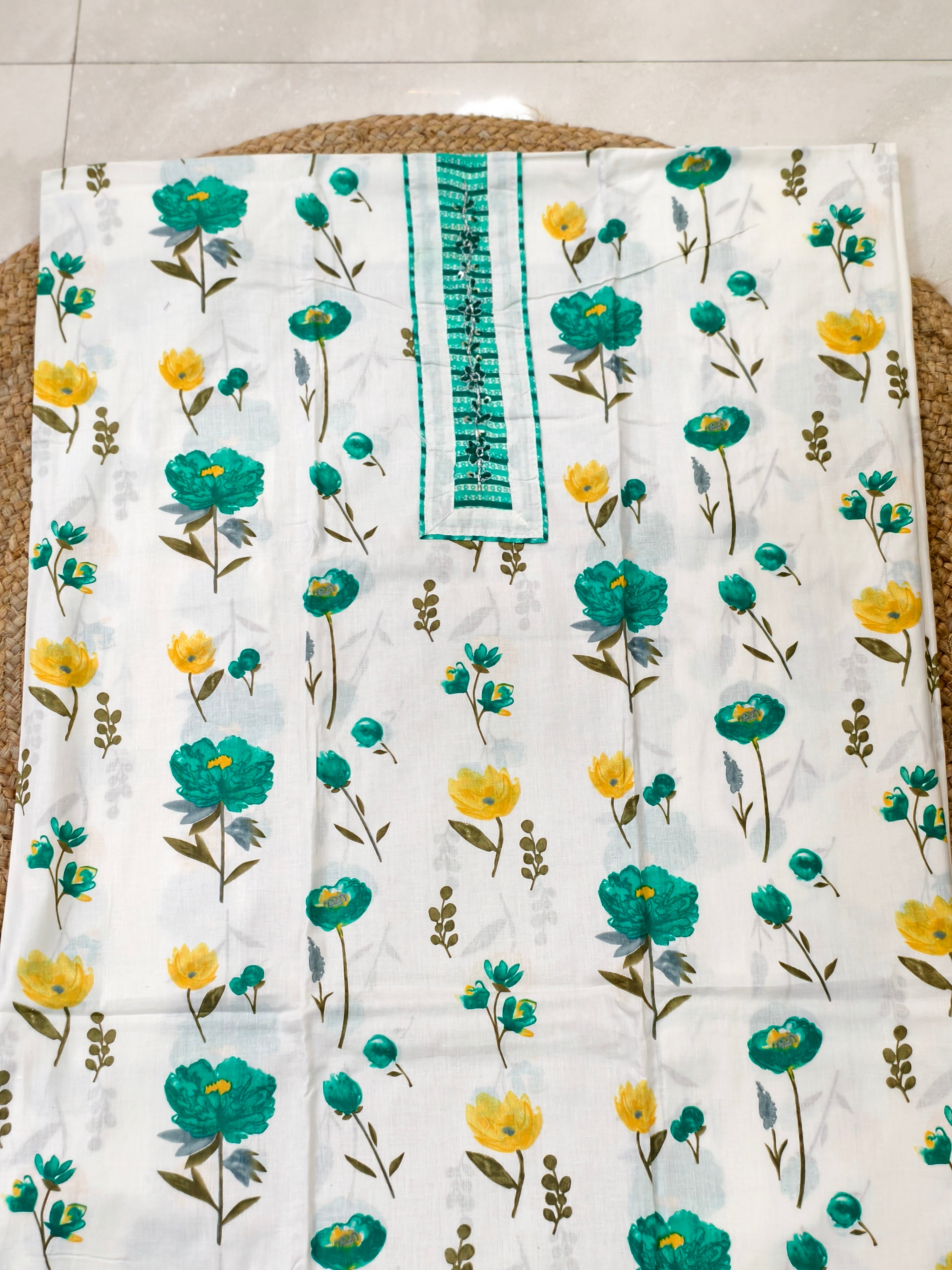 Pure Cotton Churidhar 3 psc set with trending design