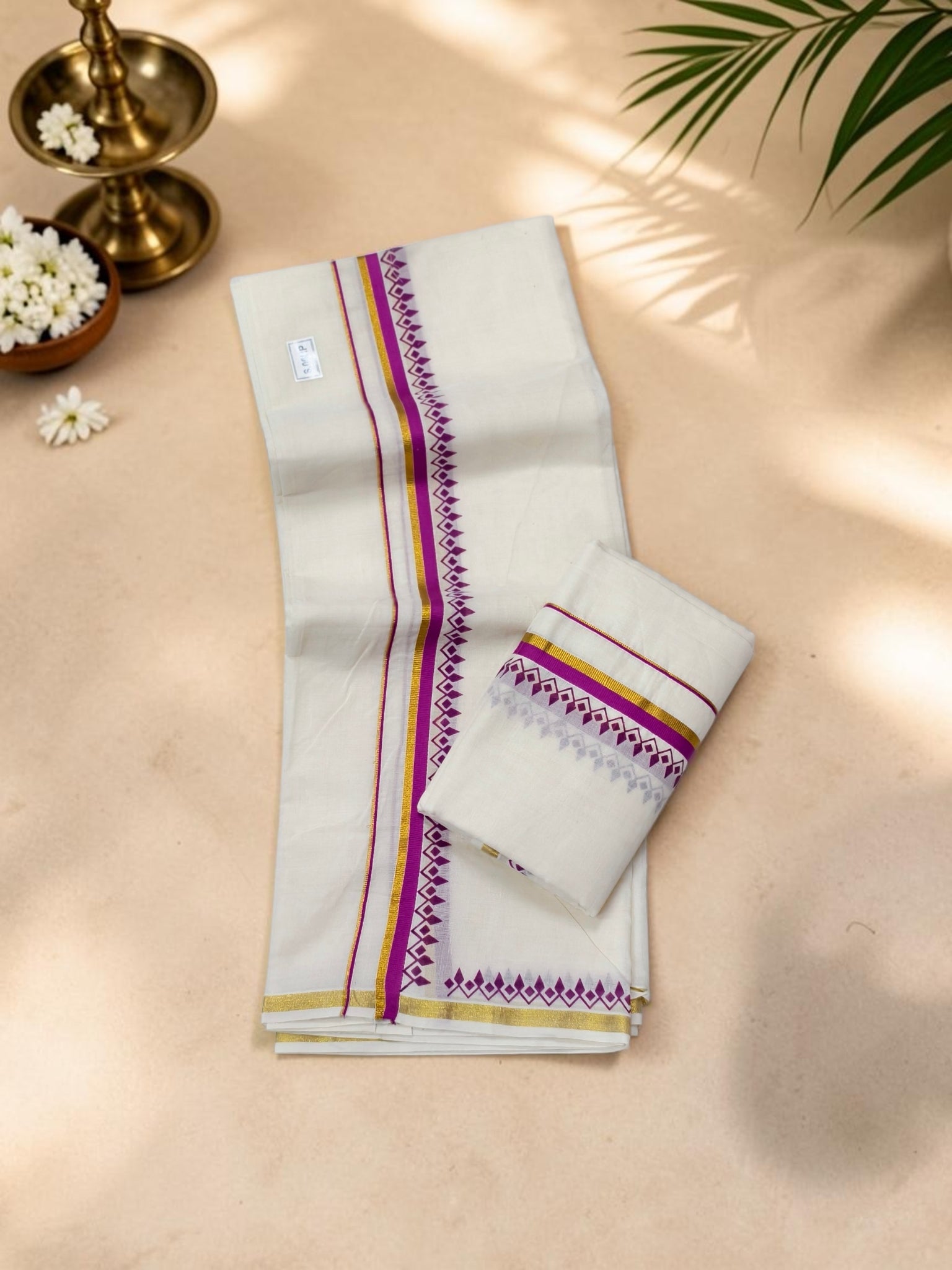 Mullamottu design set mundu extra length