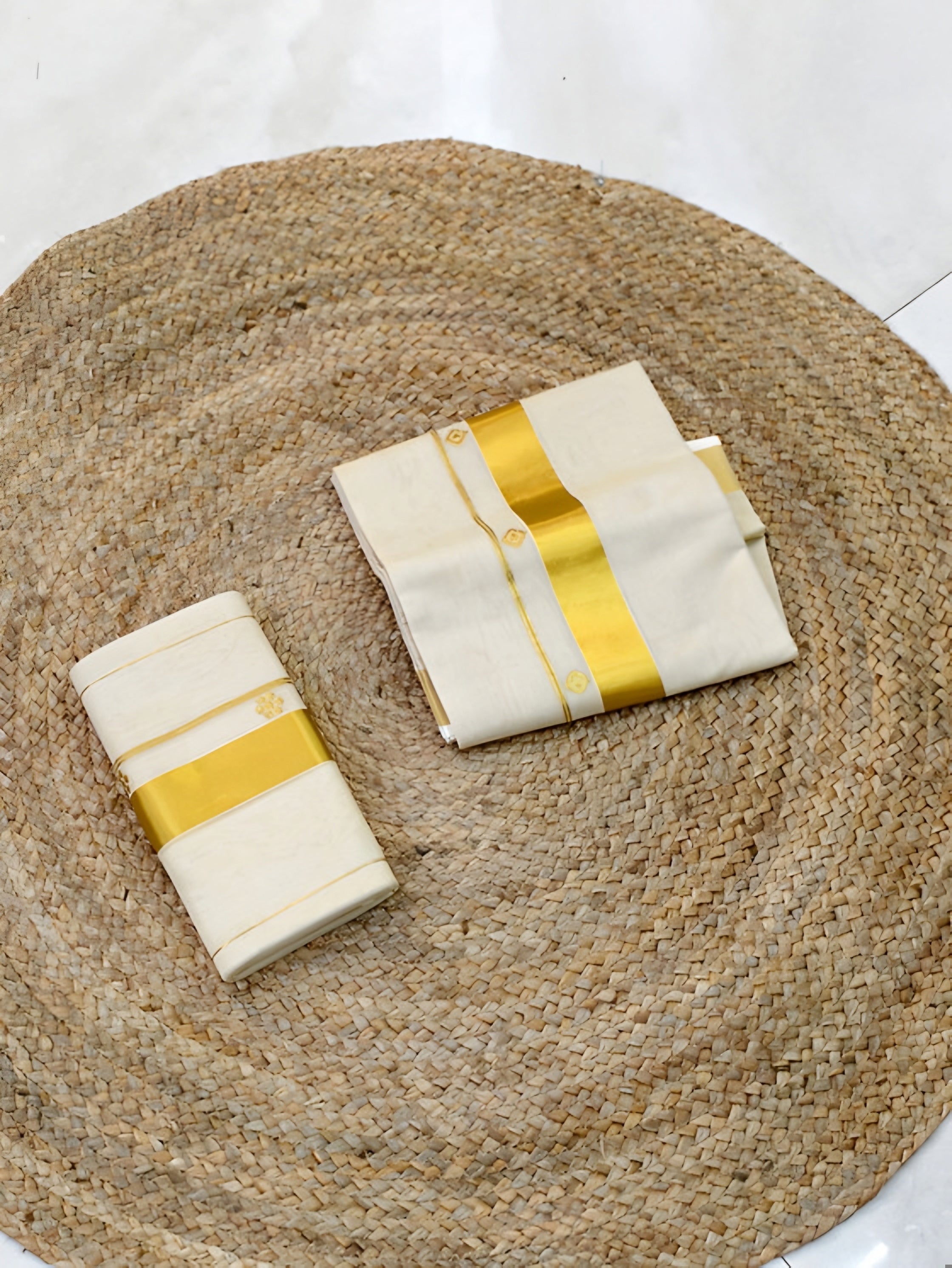 Pure Handloom Mens Tissue Dhoti 4 meter