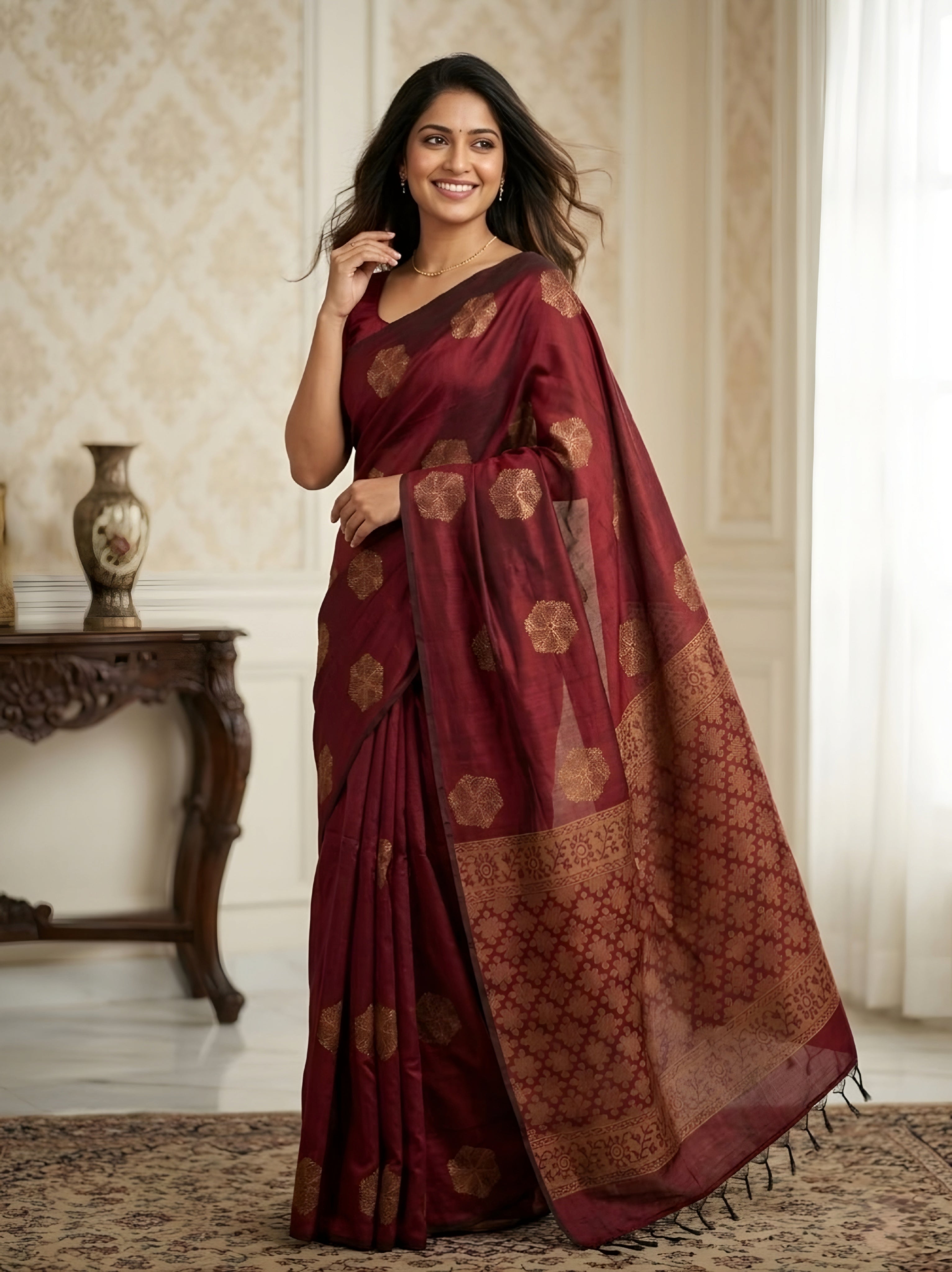 Pure Cotton Silk light weight Saree best for Summer_ office wear