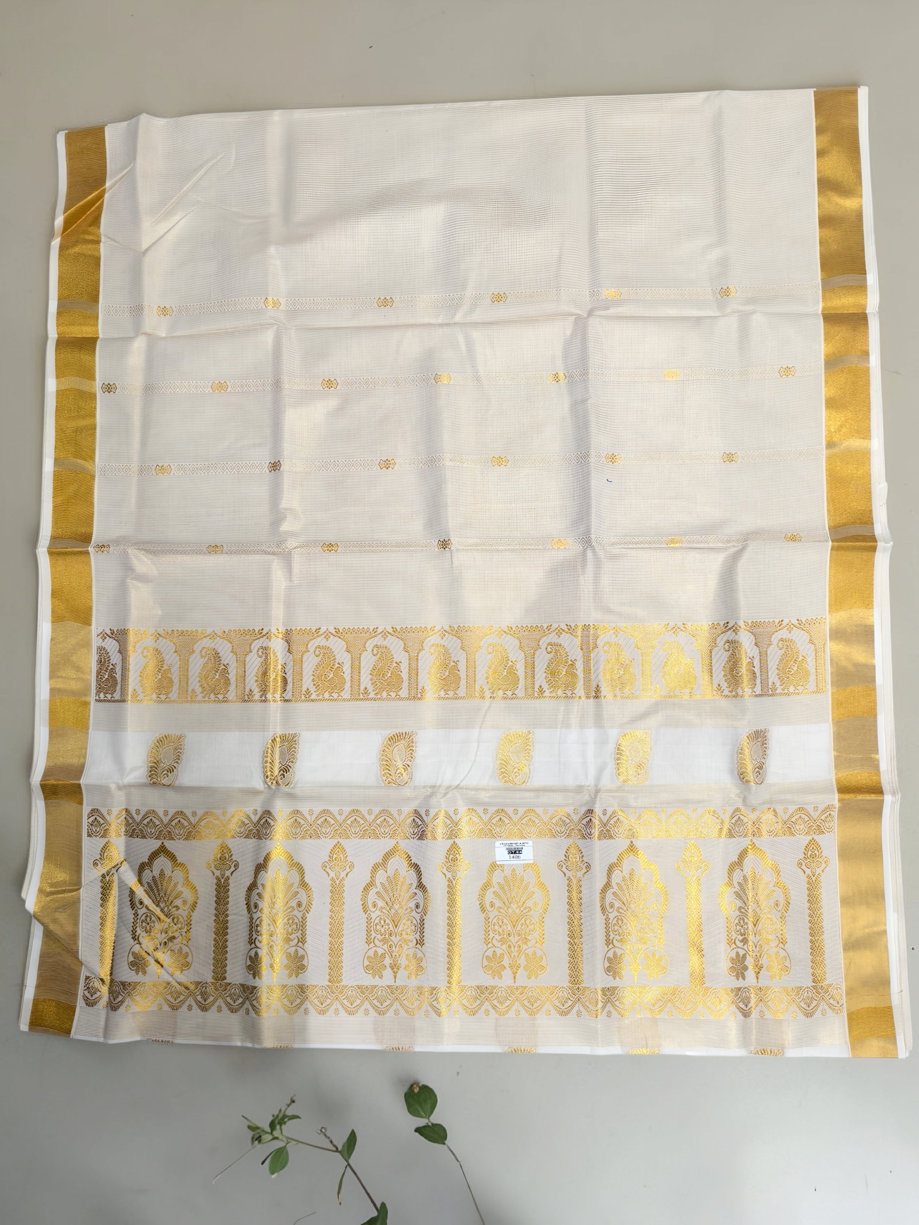 Kuthampully Handloom replica temple wear onam saree with blouse