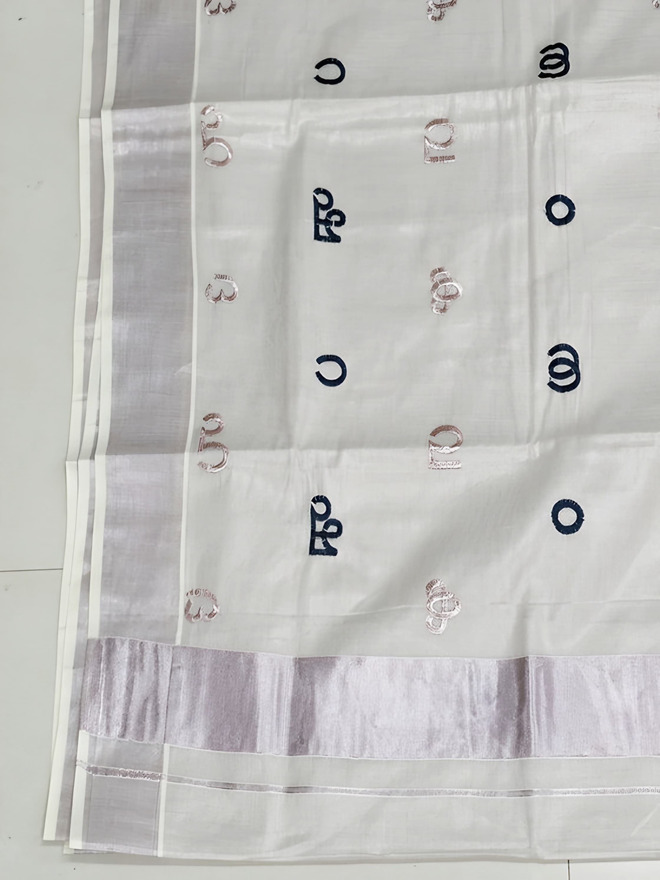 Tissue Aksharamala Set sarees trending letter deisgn saree with blouse