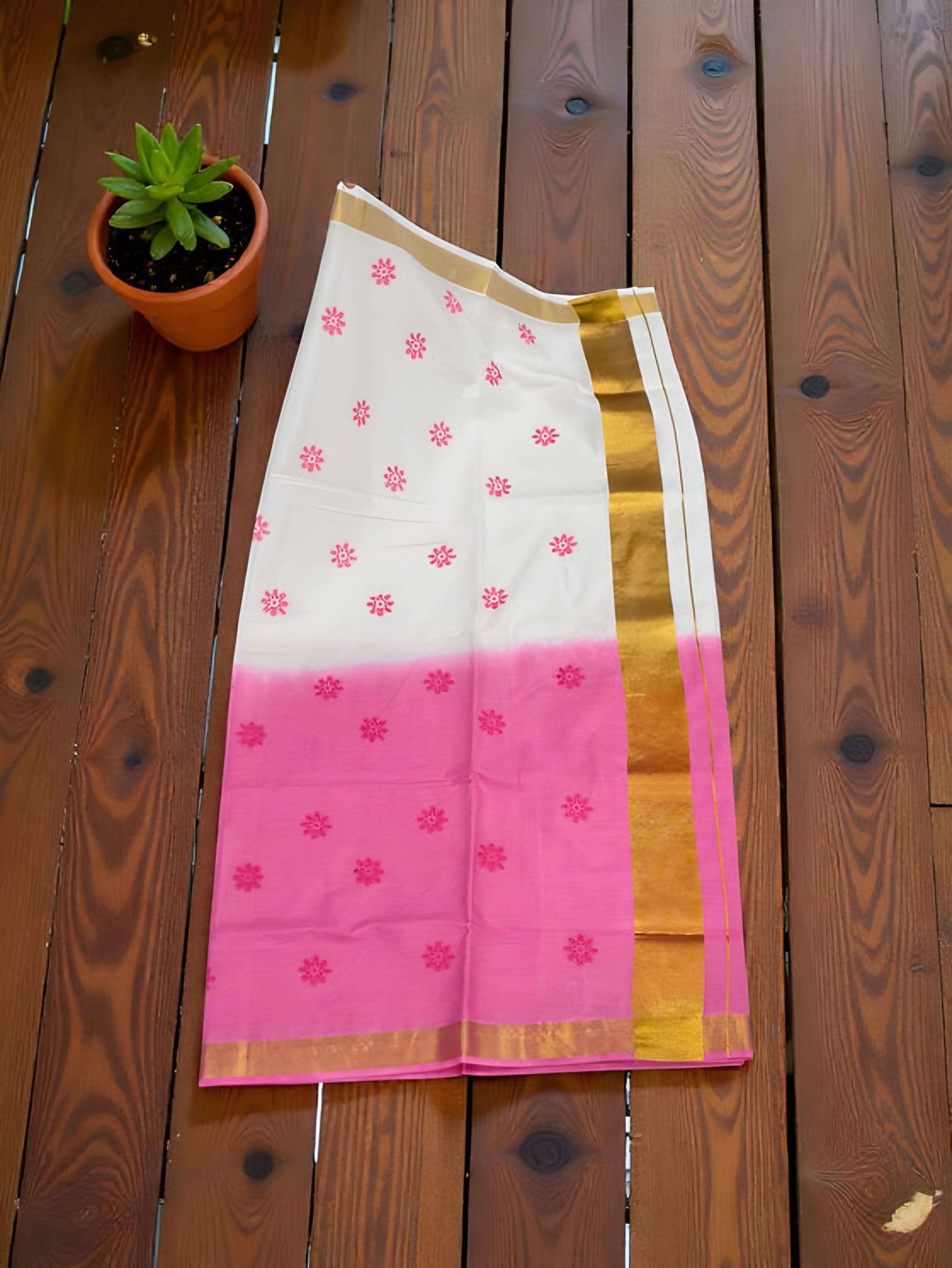 Pure cotton mul mul trendy saree with blouse