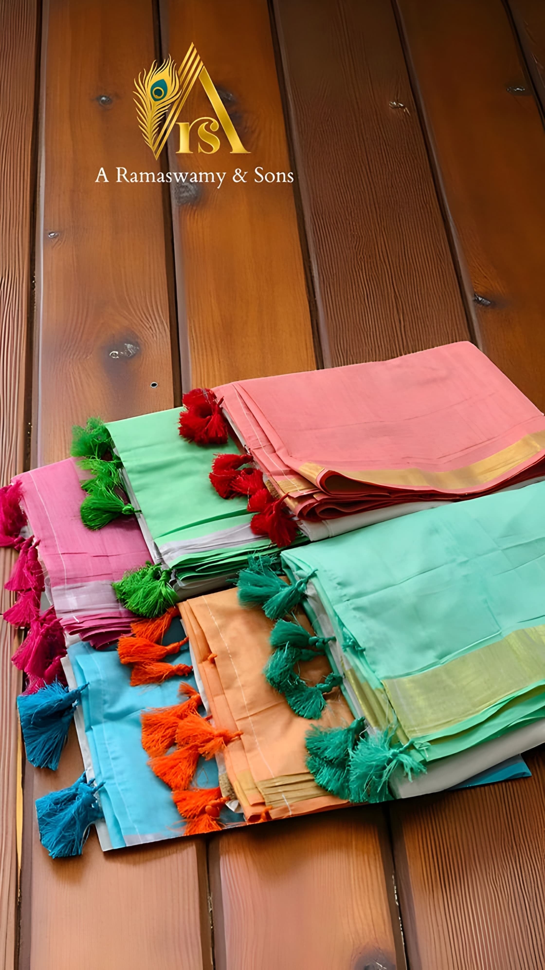 Mul Mul Dye Cotton Saree with kunjalam